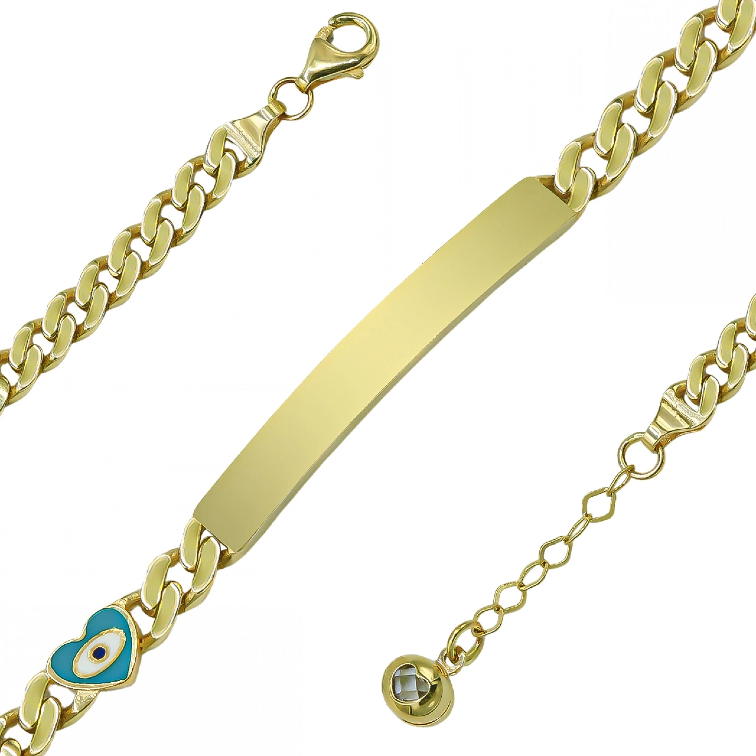 Gözlü Gurmet 14 Ayar Altın Bileklik