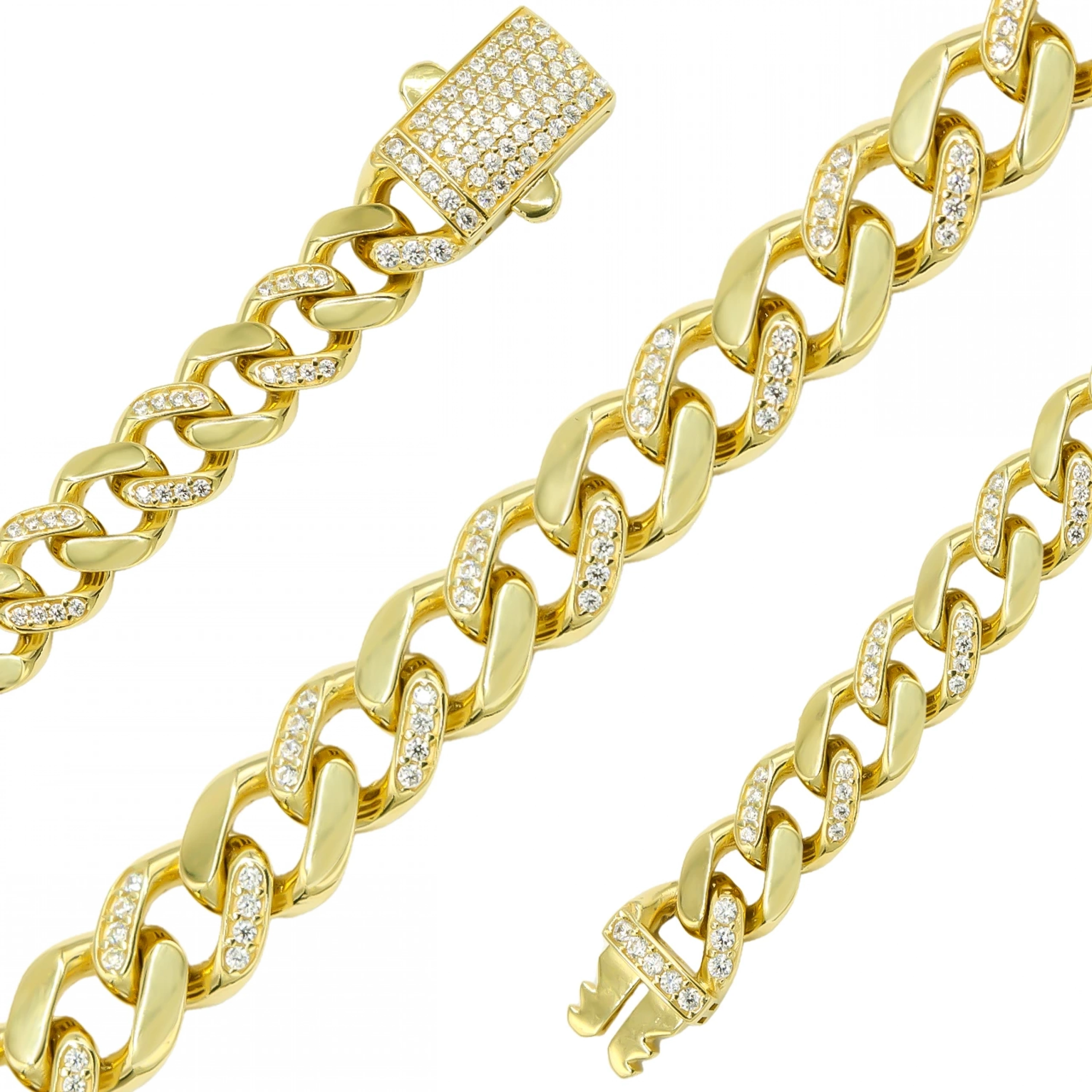 Taşlı Gurmet 14 Ayar Altın Bileklik