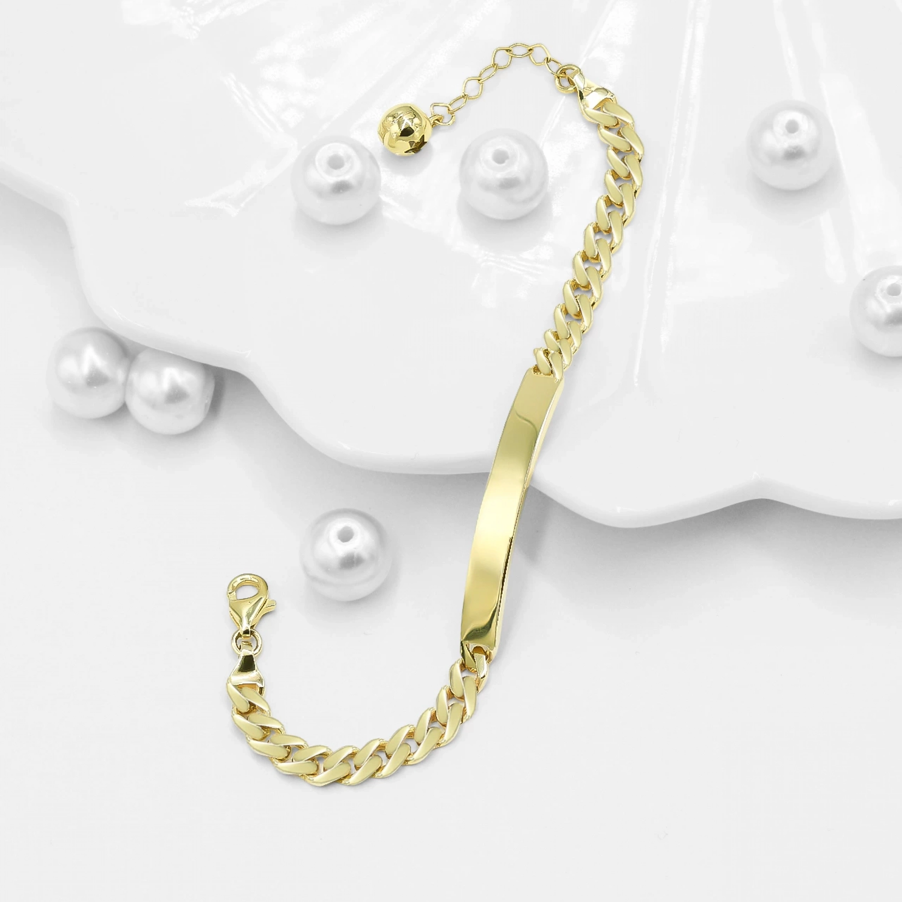 Gurmet 14 Ayar Altın Çocuk Künyesi