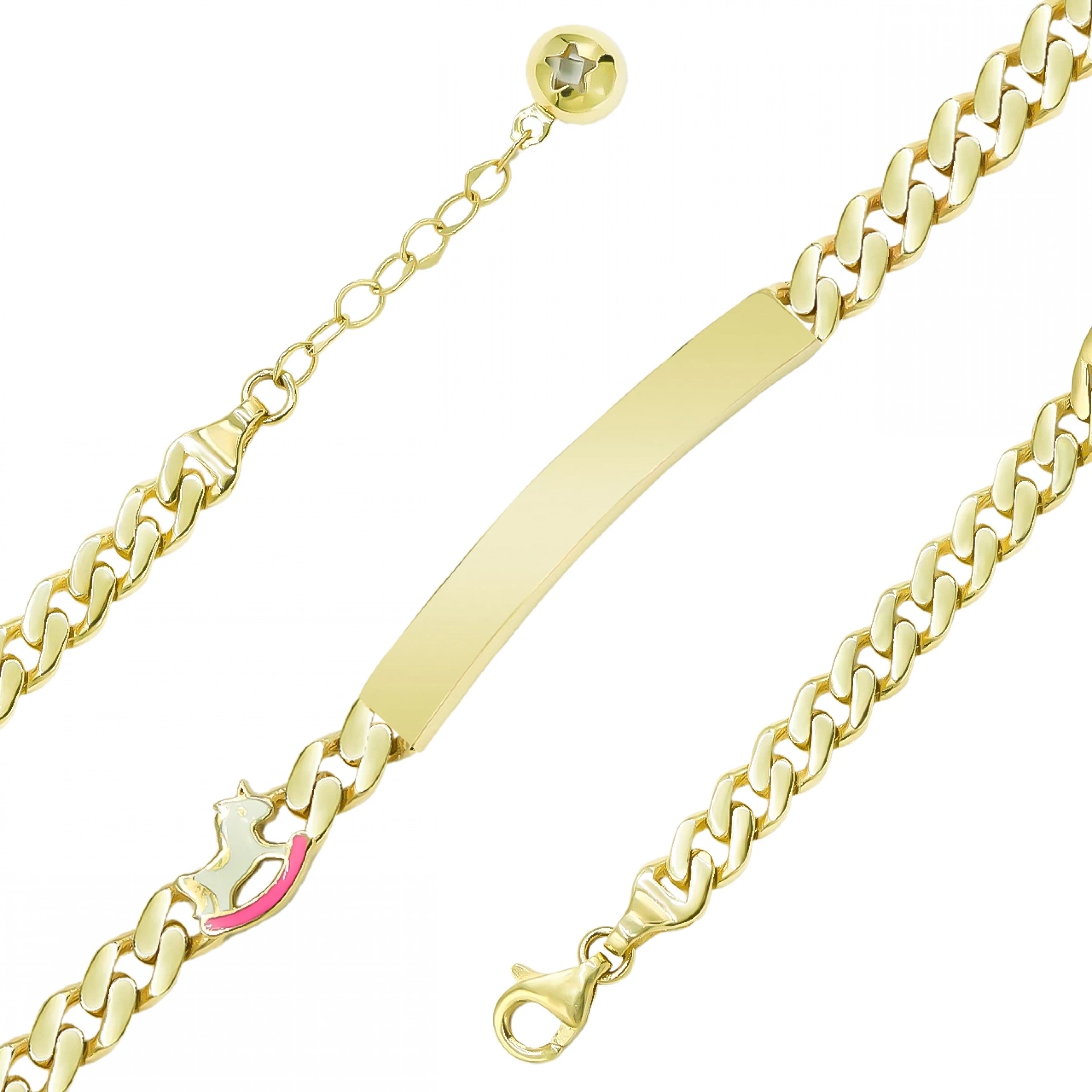 Gurmet 14 Ayar Altın Çocuk Künyesi