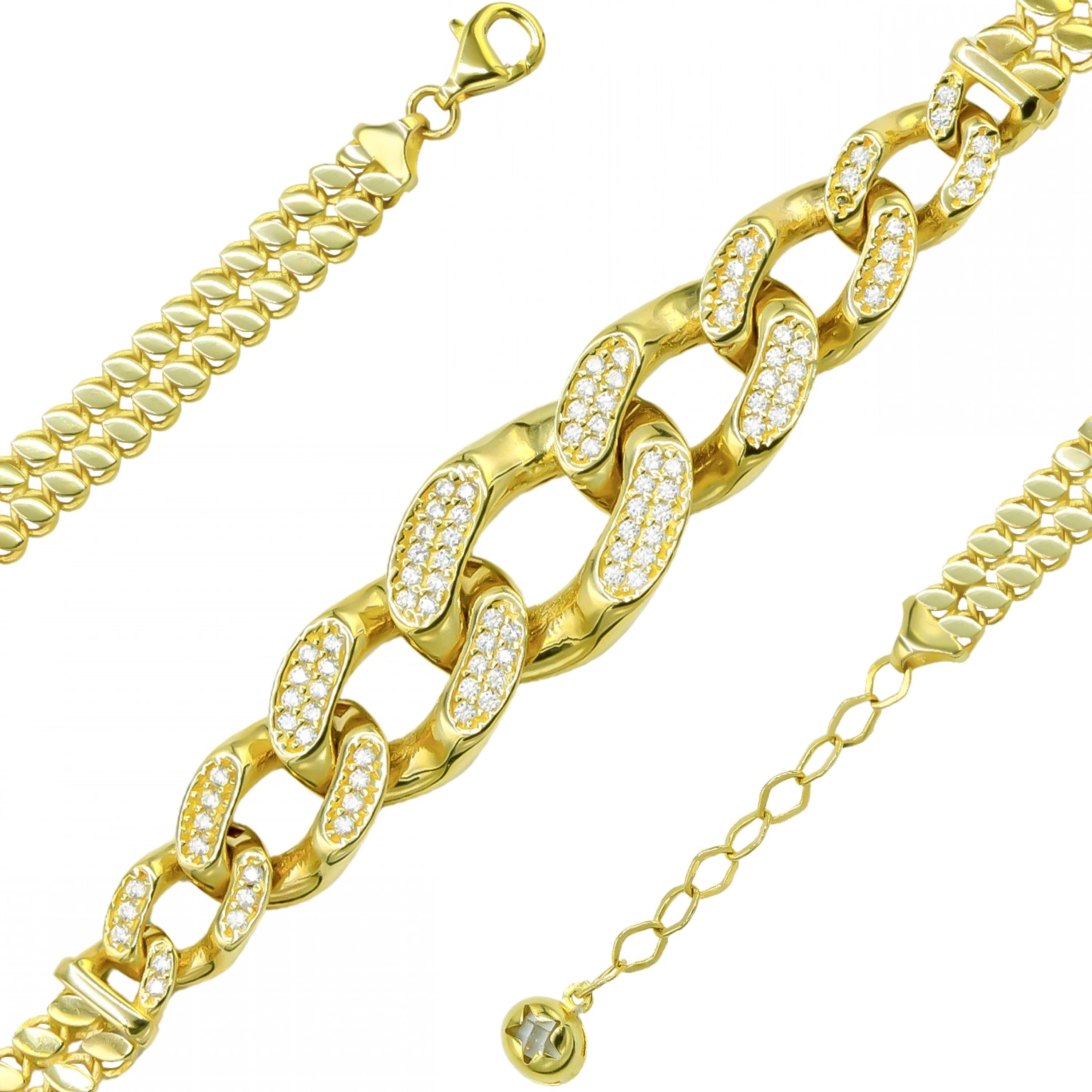 Gurmet Pullu 14 Ayar Altın Bileklik