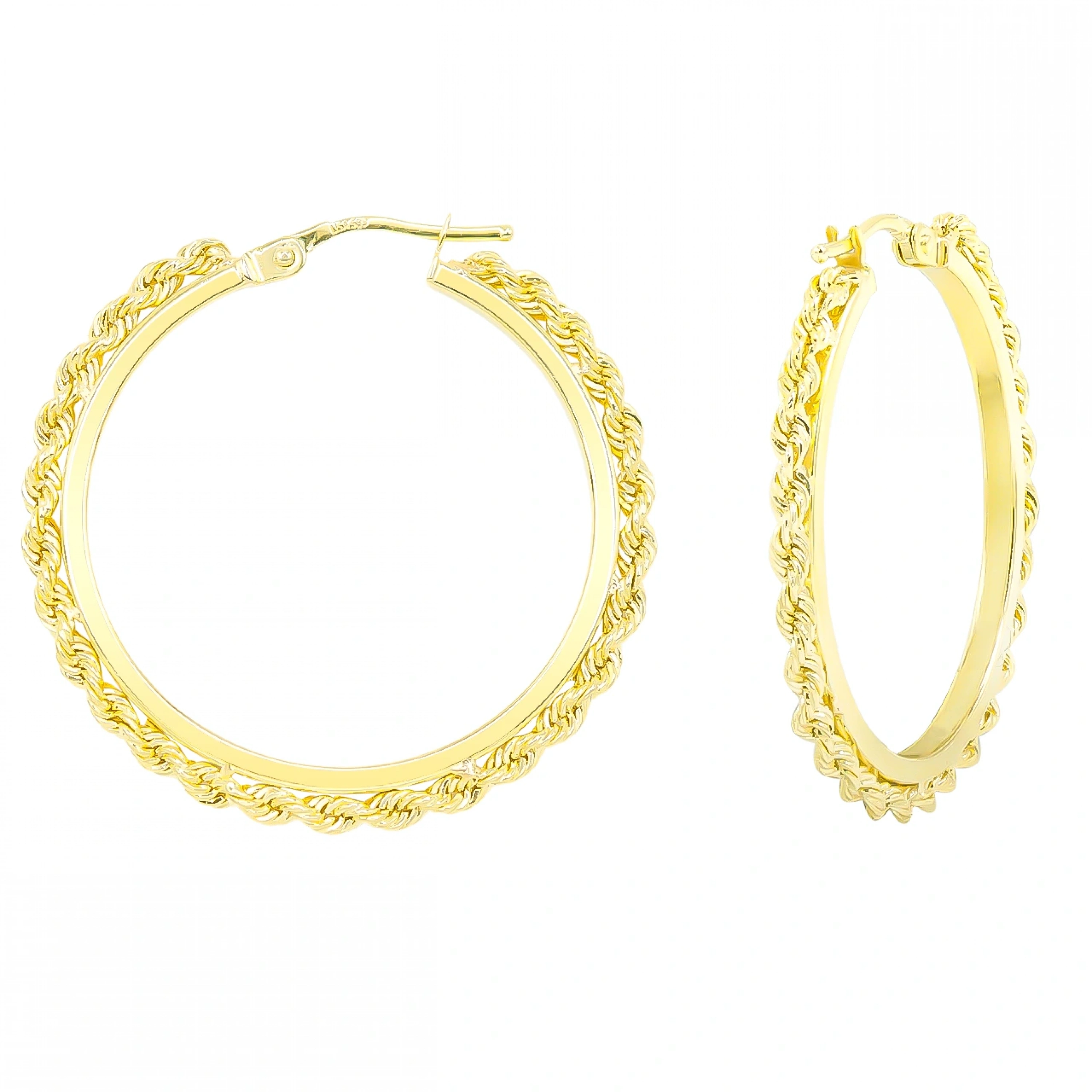 Burgu Model 14 Ayar Halka Altın Küpe