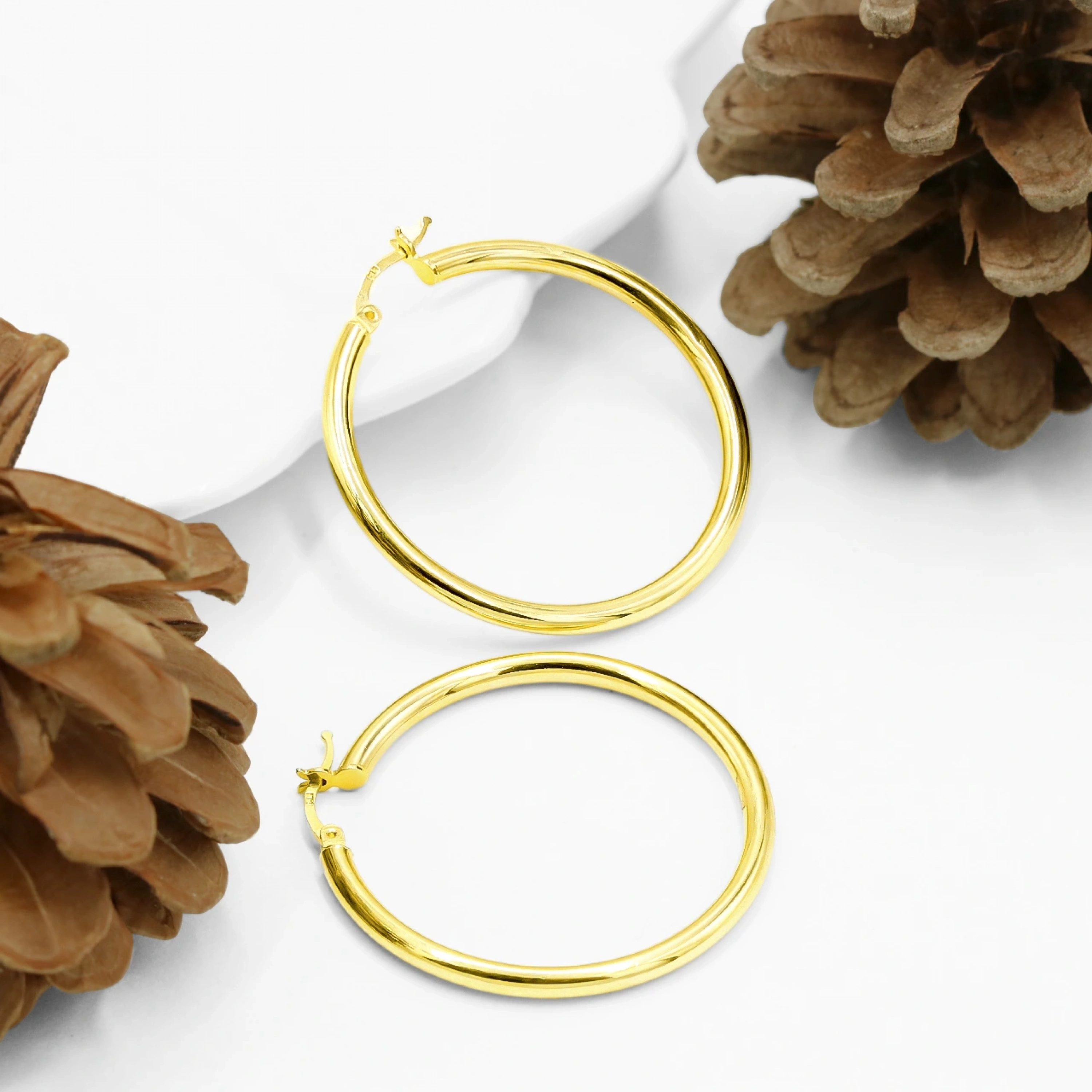 Halka 14 Ayar Halka Altın Küpe