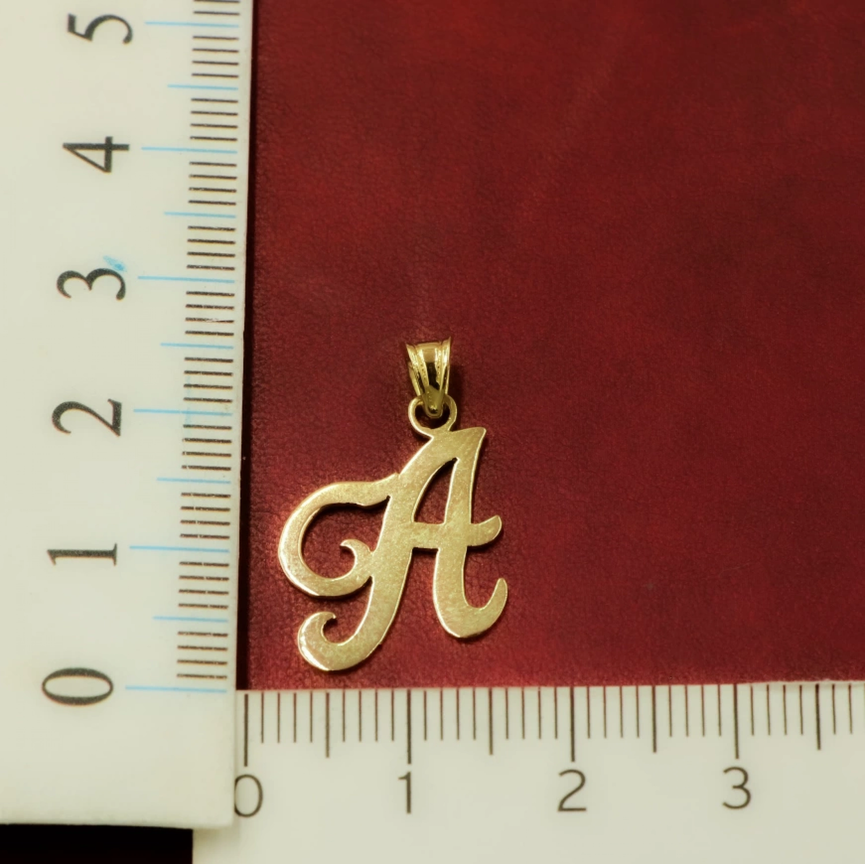 Harfli 14 Ayar Altın Kolye Ucu (Her Harf Mevcut)