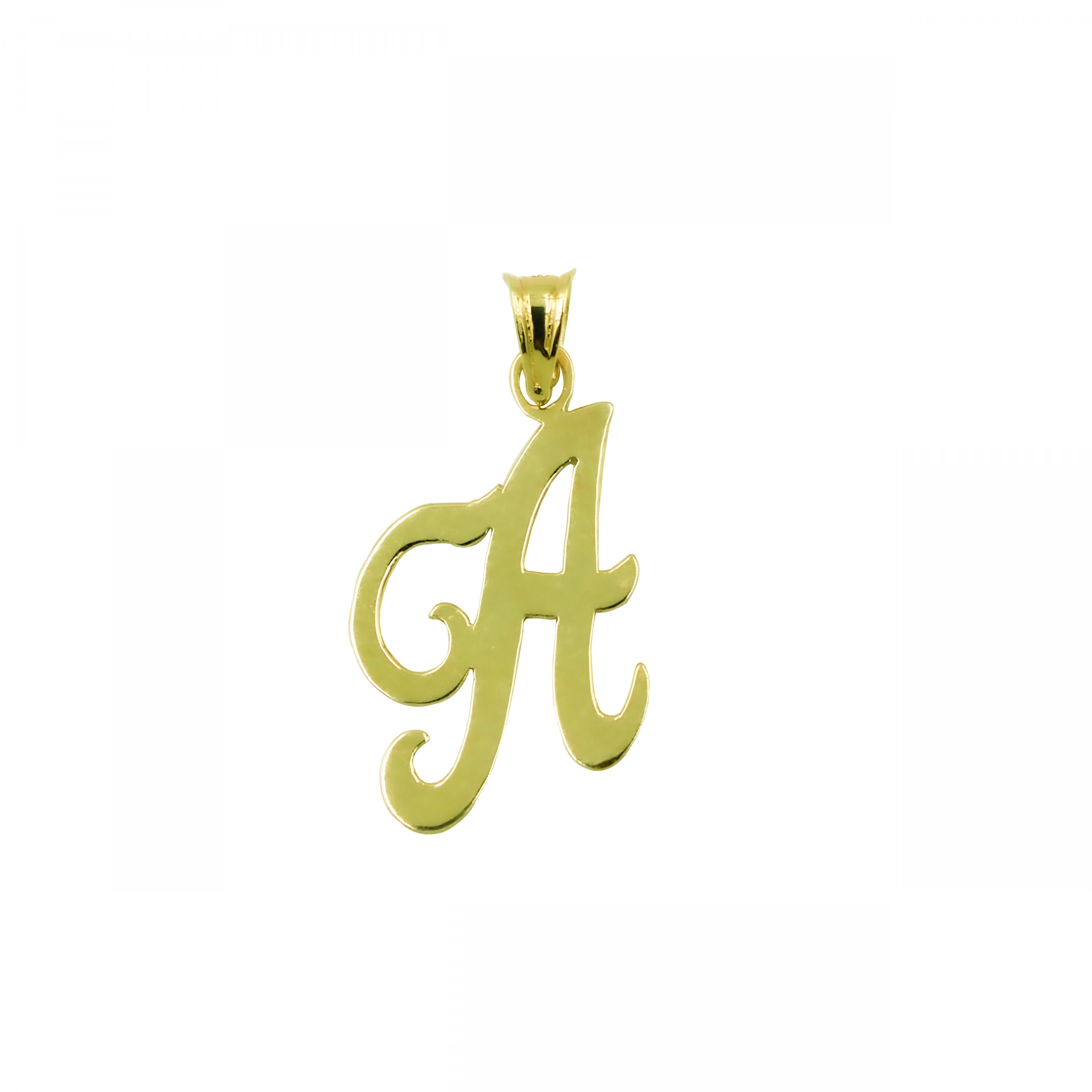 Harfli 14 Ayar Altın Kolye Ucu (Her Harf Mevcut)