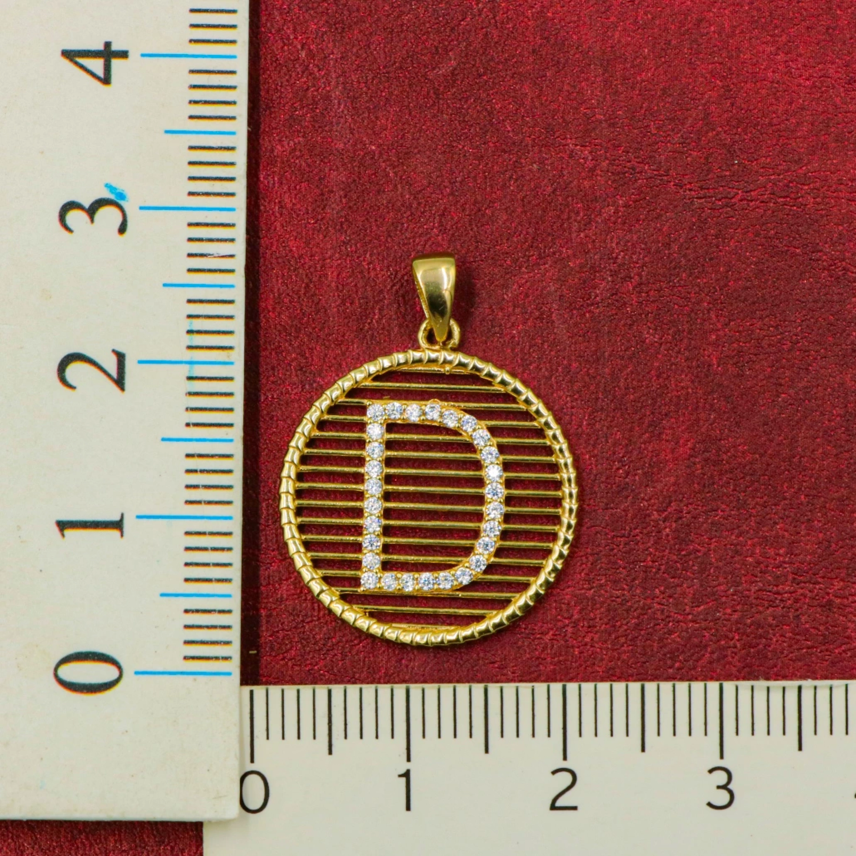 Harfli 8 Ayar Altın Kolye Ucu (Her Harf Mevcut)