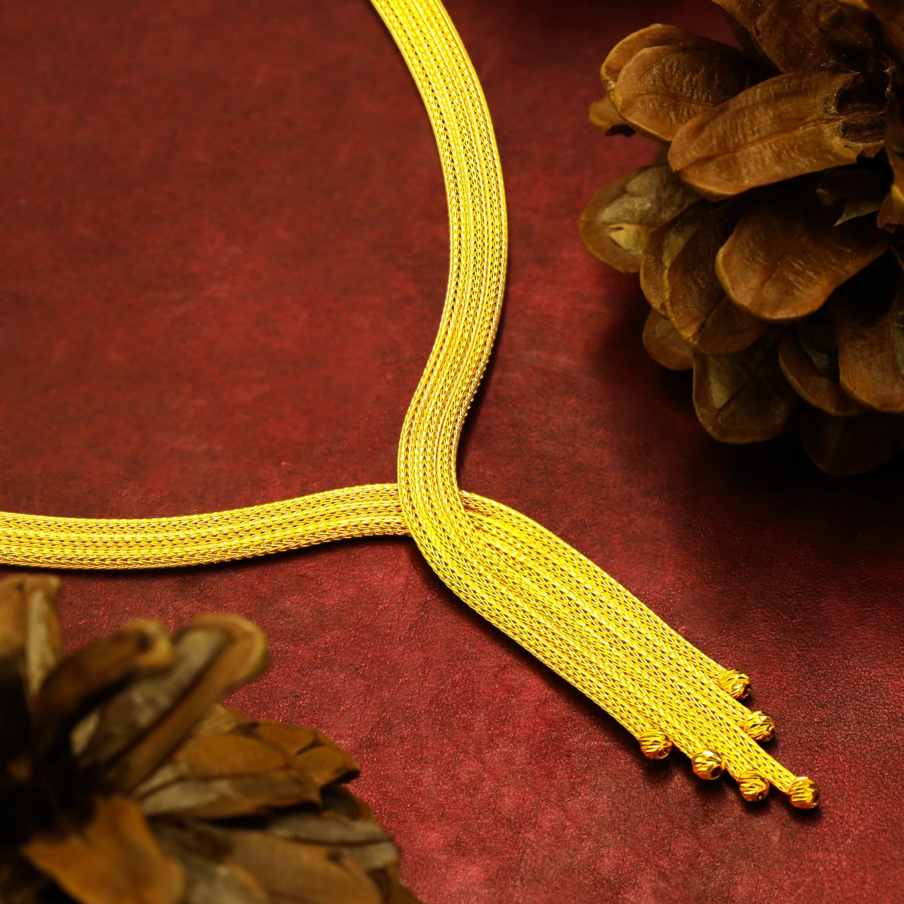 Hasır 8 Ayar Altın Gerdanlık