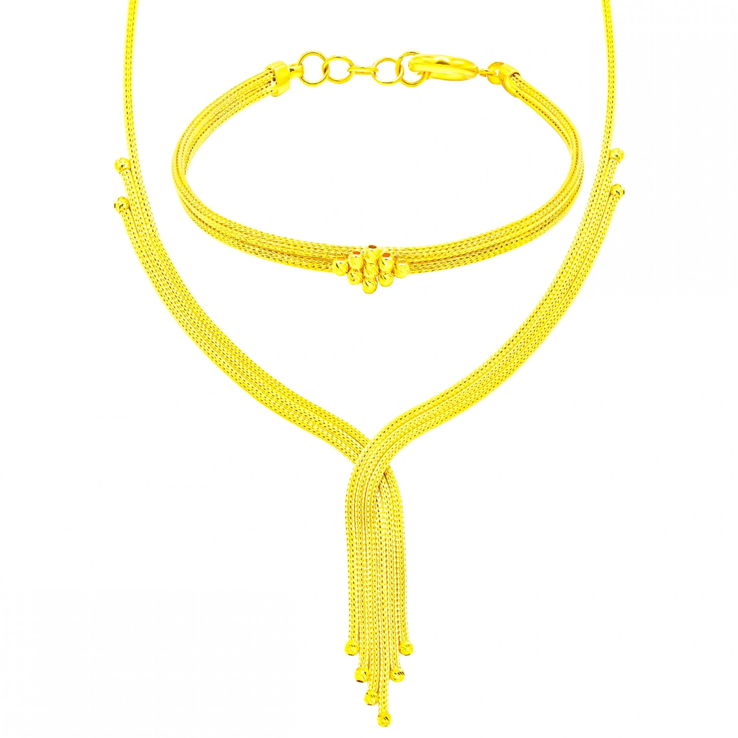 Hasır 8 Ayar Altın Set