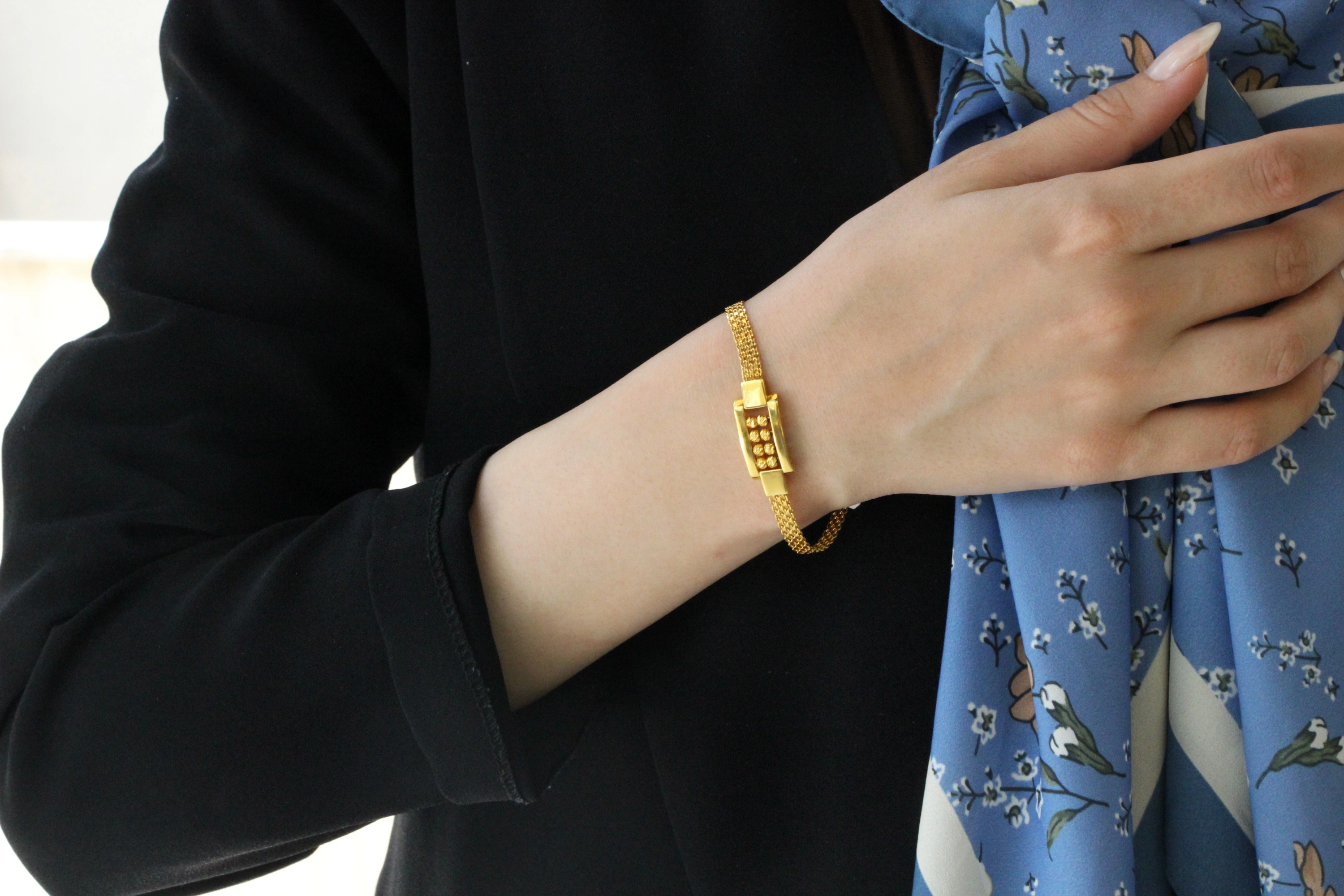 Hasır Dorika Toplu 14 Ayar Bileklik