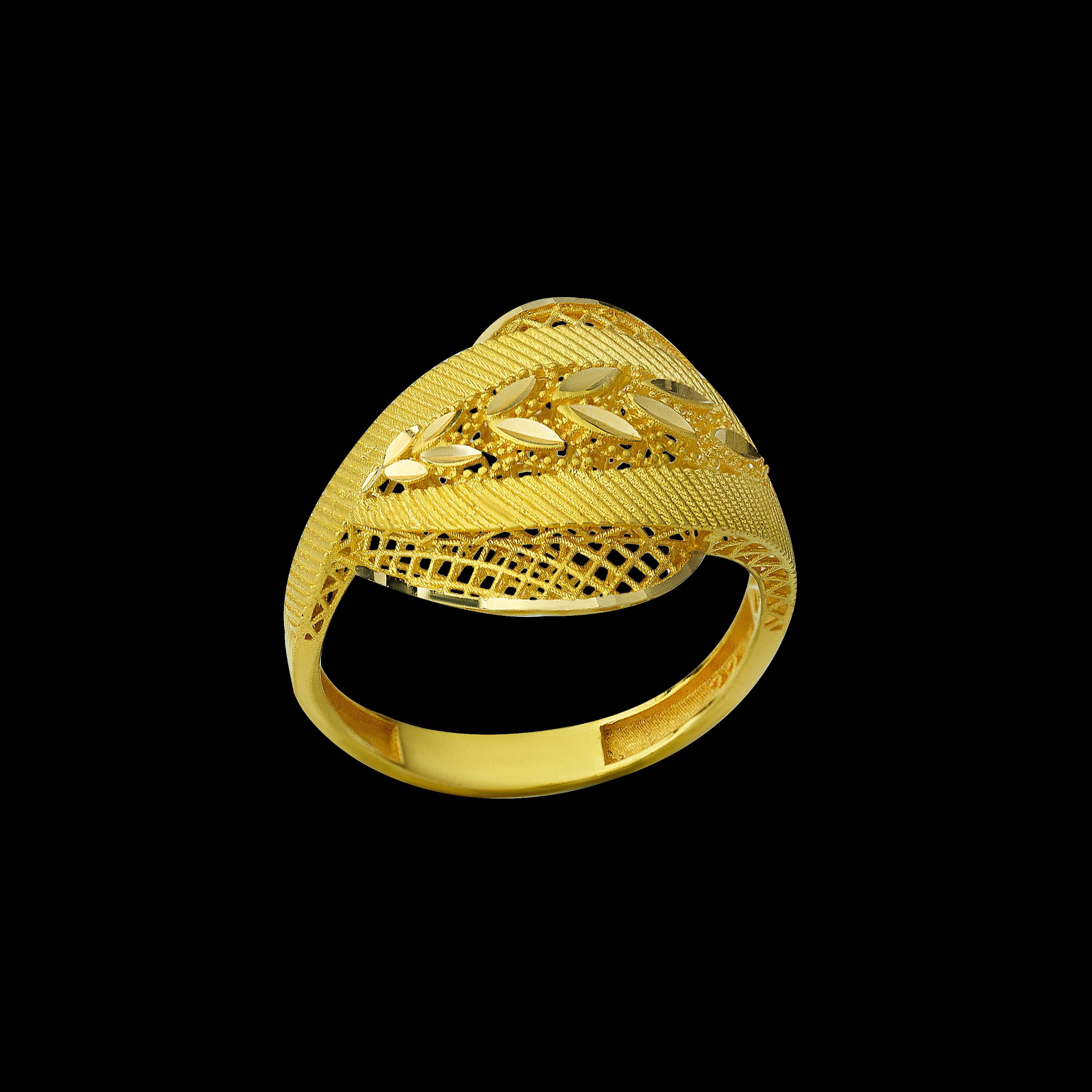 Hasır Model 22 Ayar Altın Yüzük