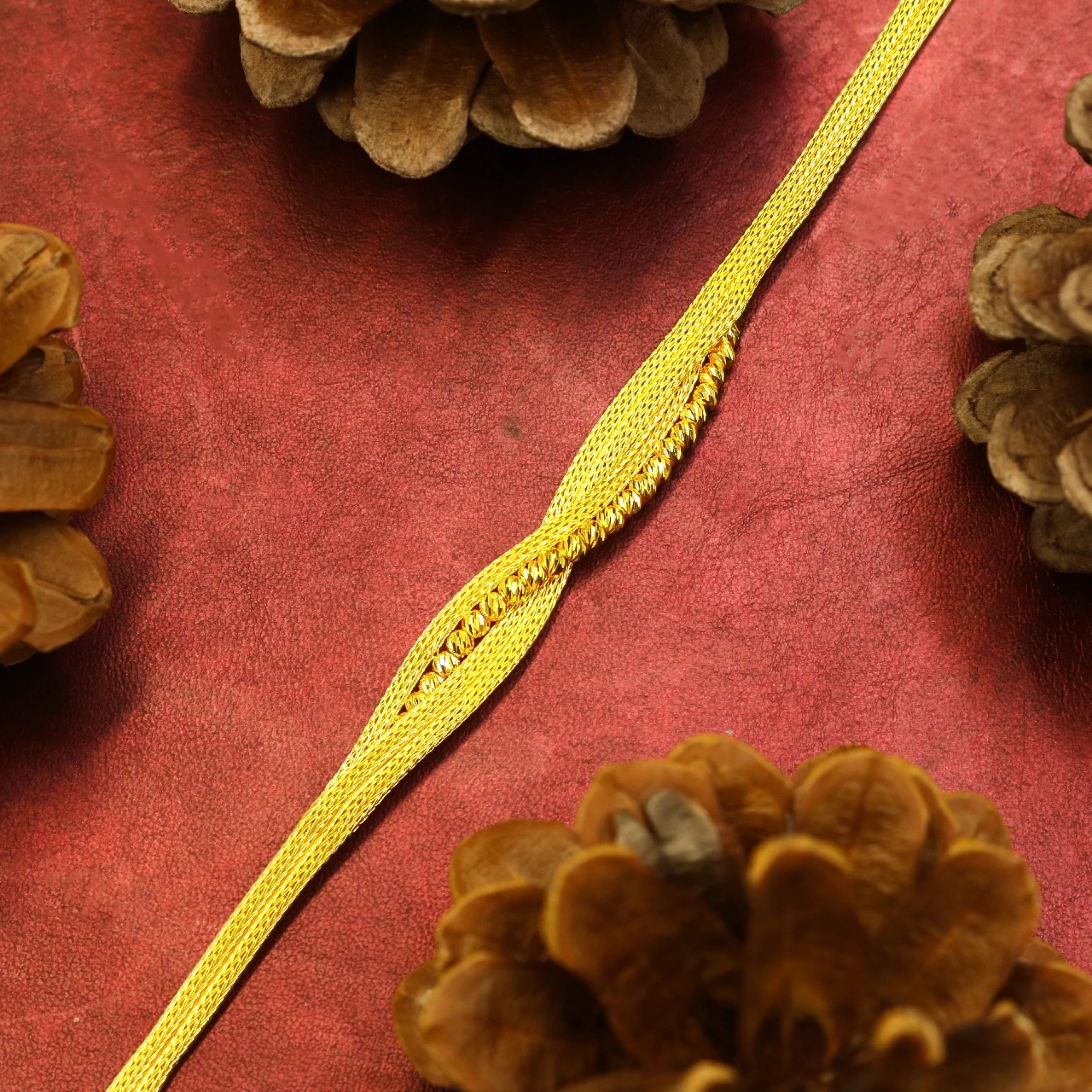 Hasır Örgü Model 14 Ayar Altın Set