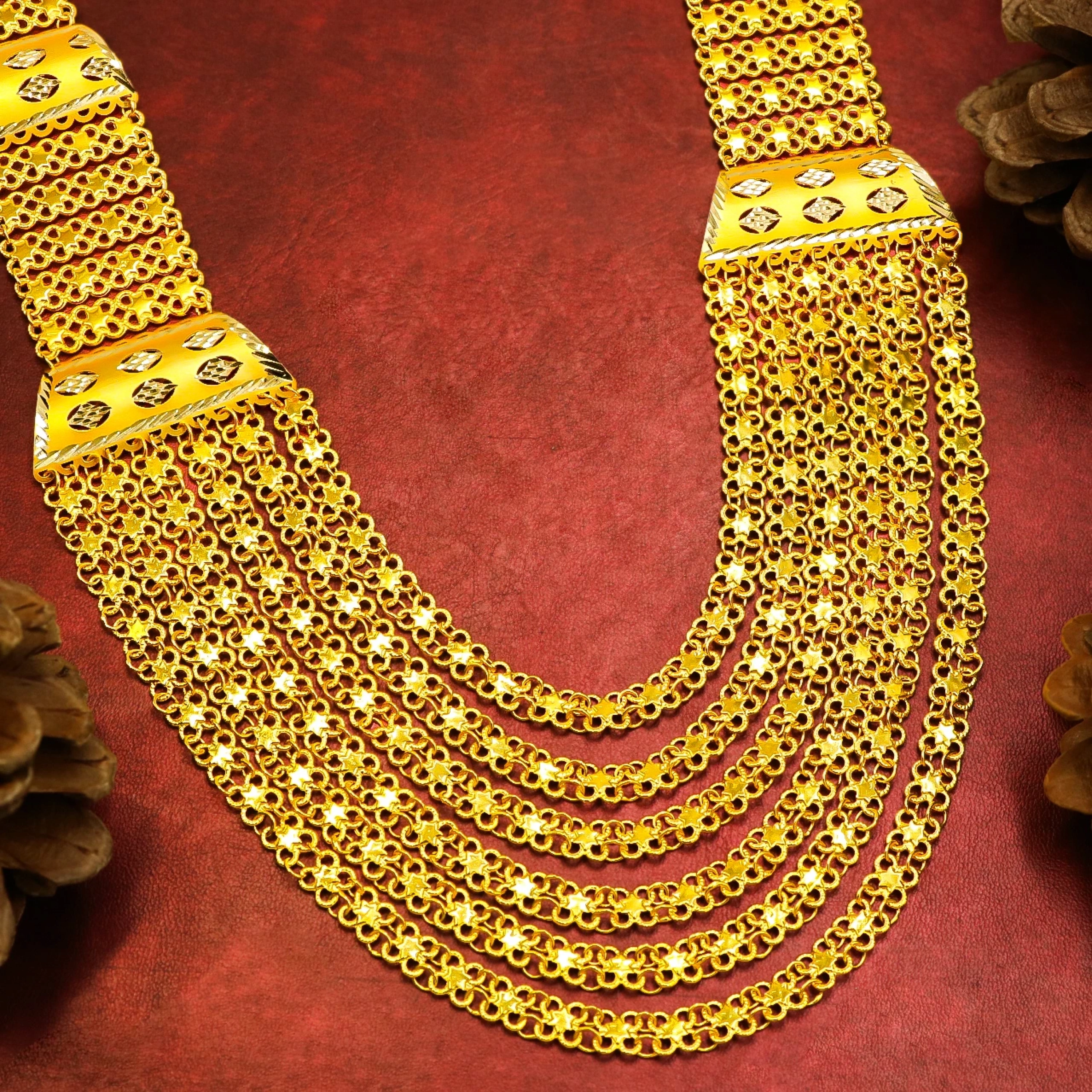 6 Sıra Urfa Akıtma 14 Ayar Altın Gerdanlık