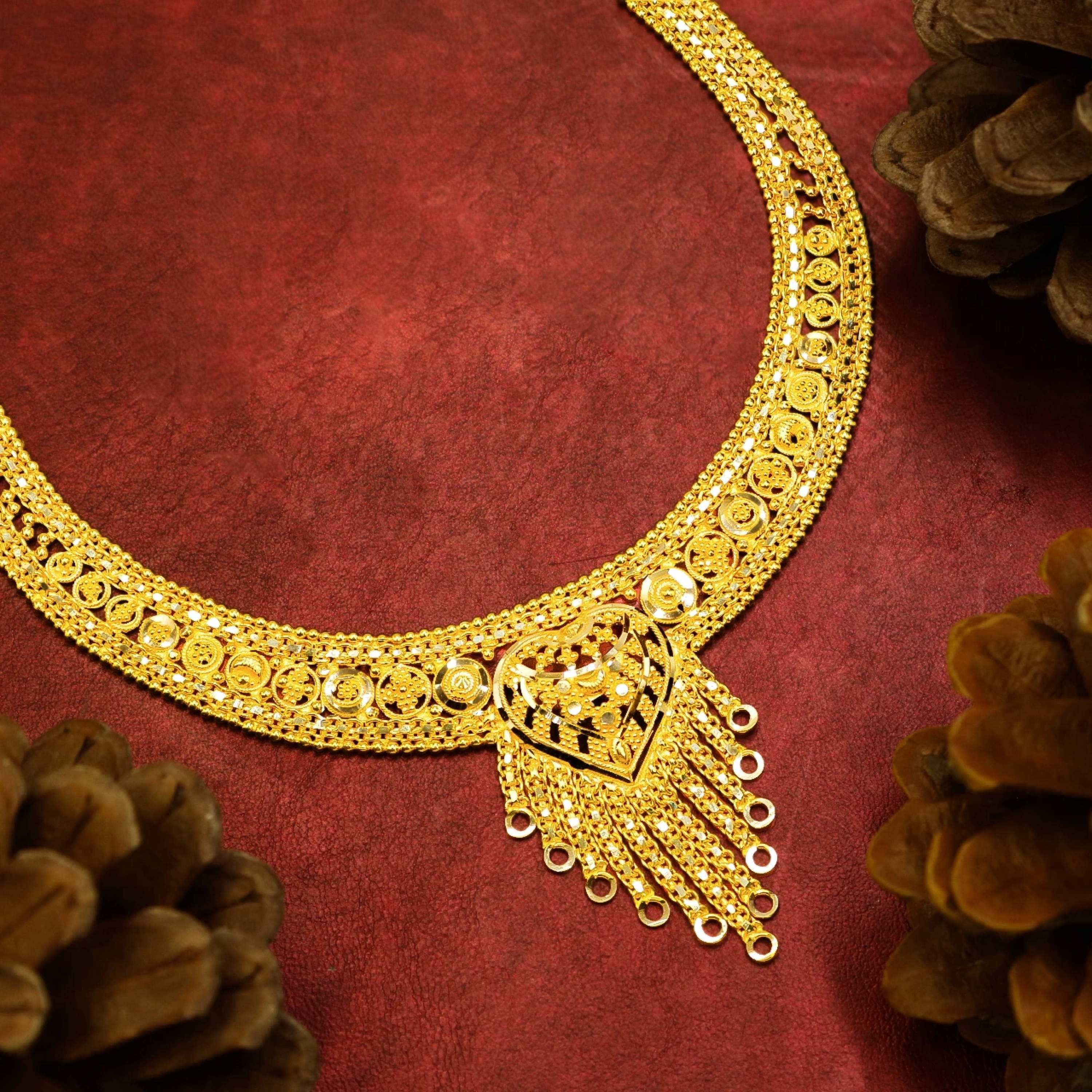 Hint işi 14 Ayar Altın Gerdanlık