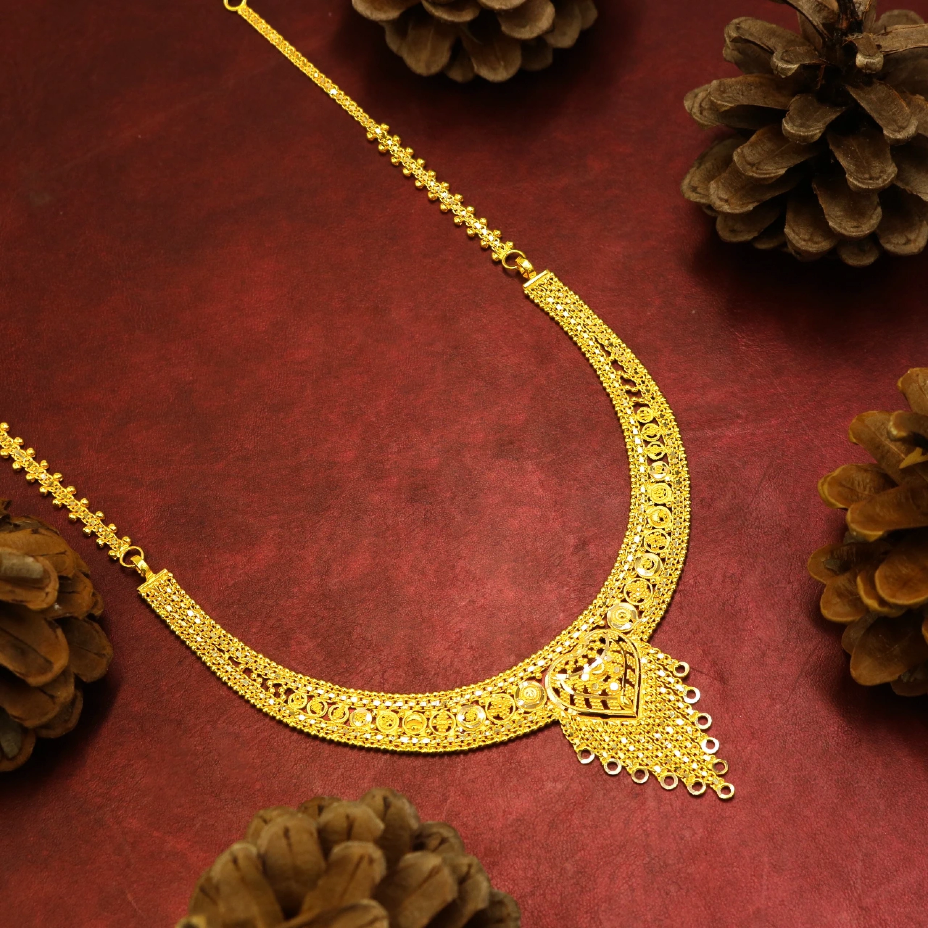 Hint işi 14 Ayar Altın Gerdanlık