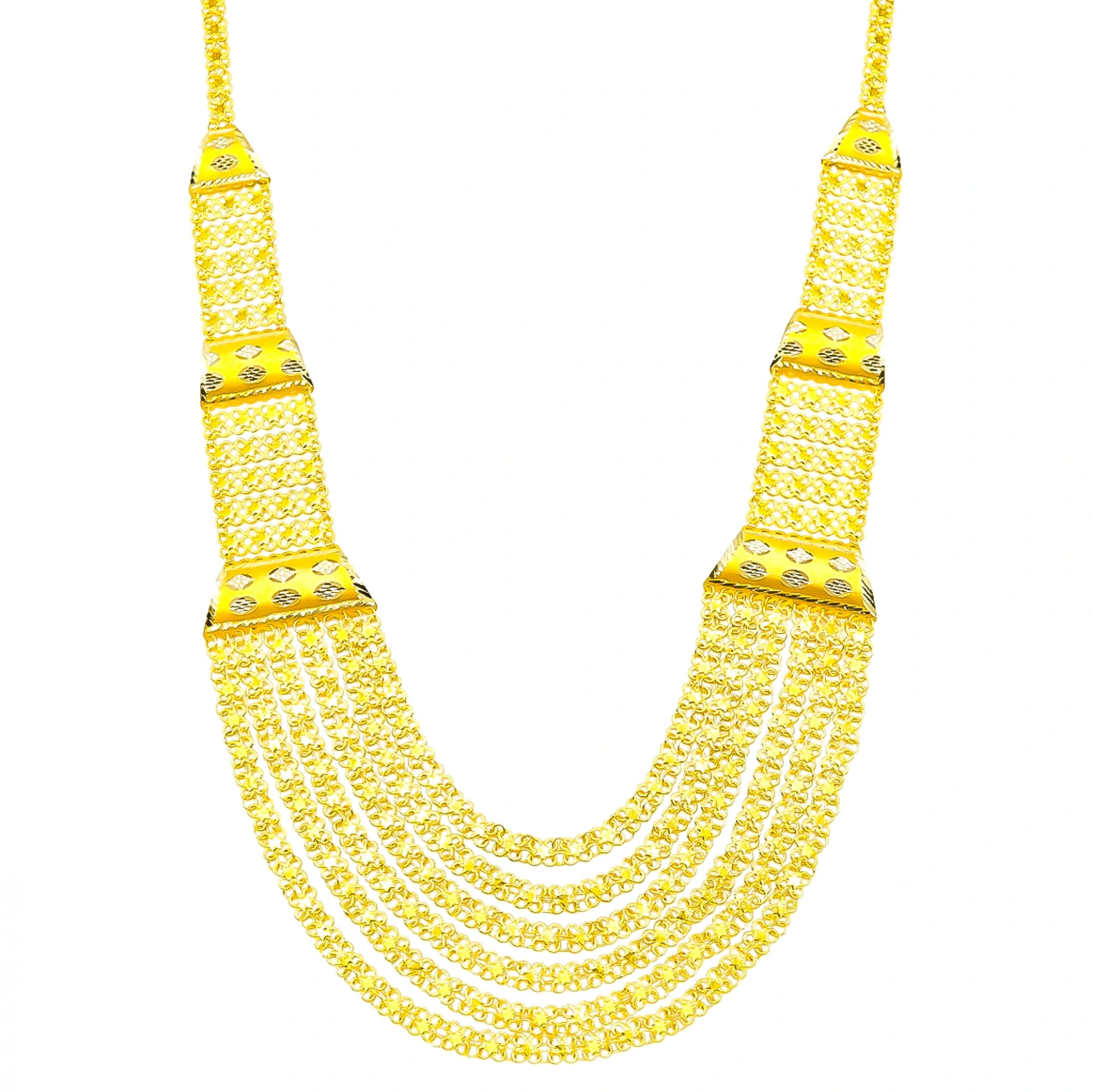 6 Sıra Urfa Akıtma 14 Ayar Altın Gerdanlık