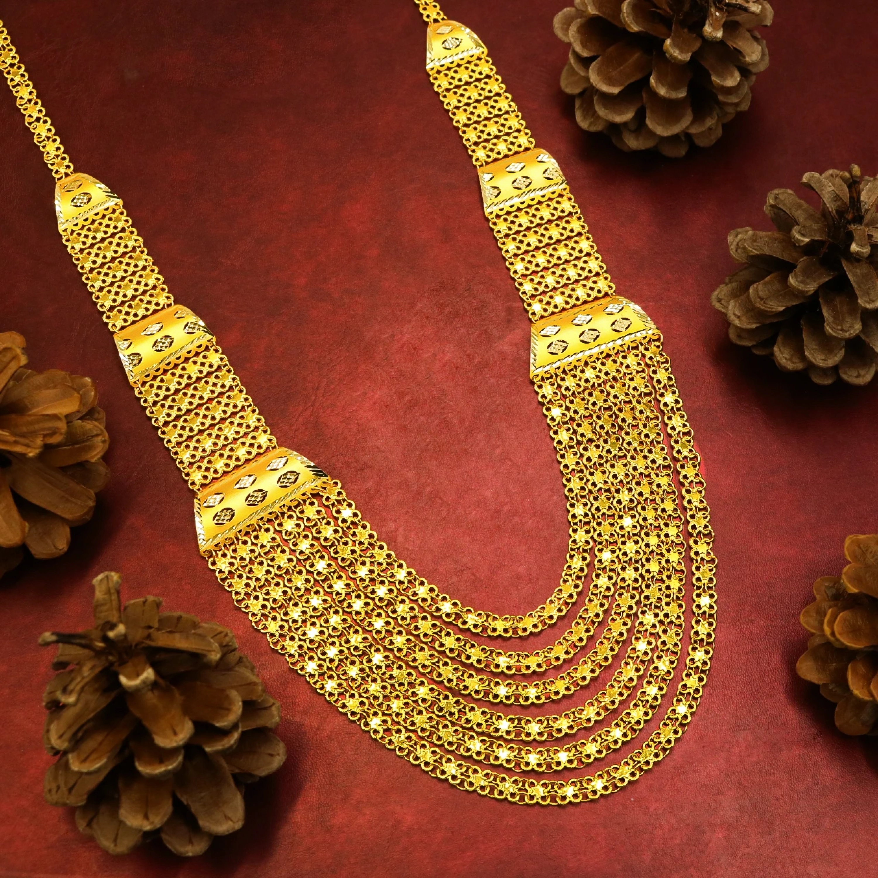 6 Sıra Urfa Akıtma 14 Ayar Altın Gerdanlık