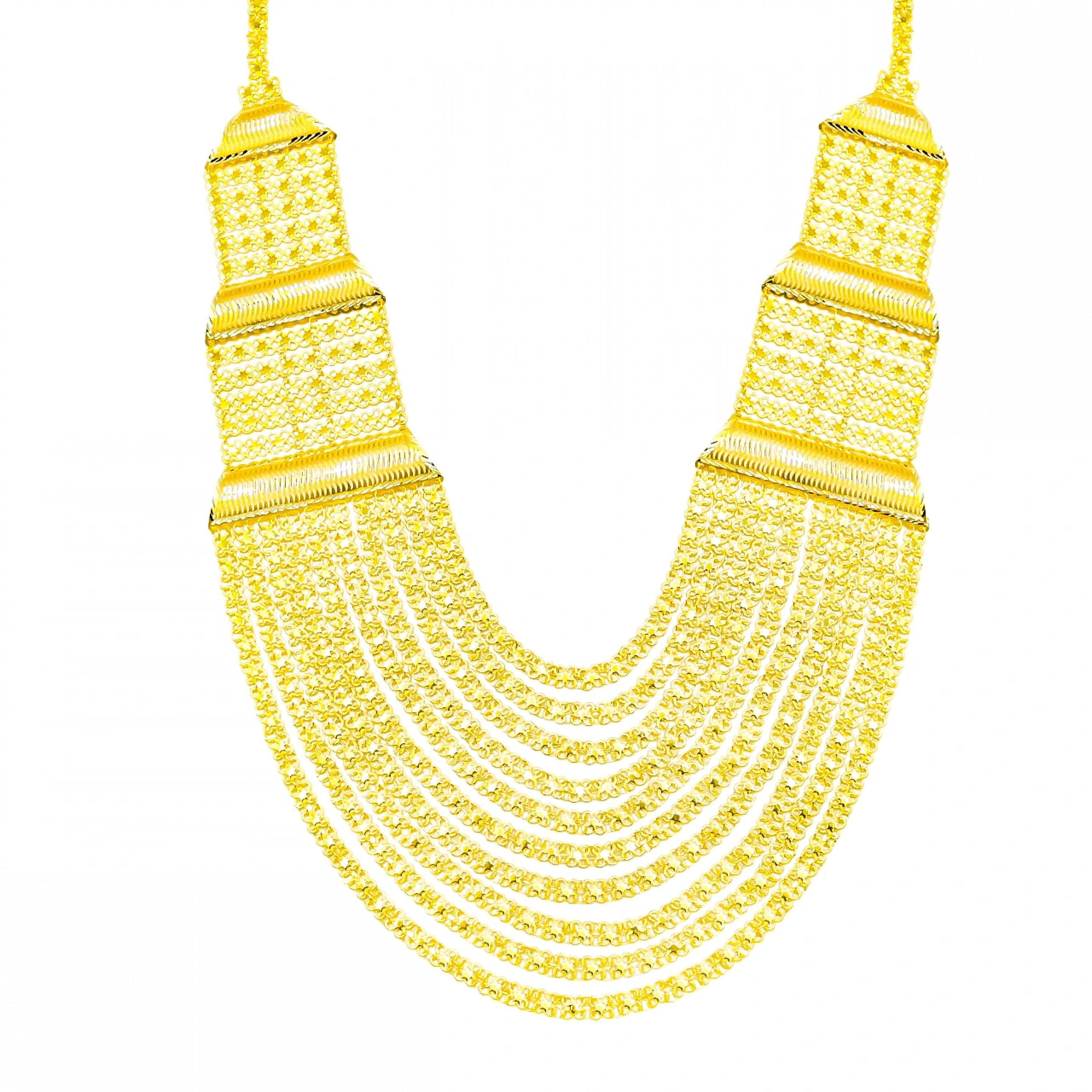 14 Ayar 10 Sıralı Urfa Akıtma Altın Gerdanlık