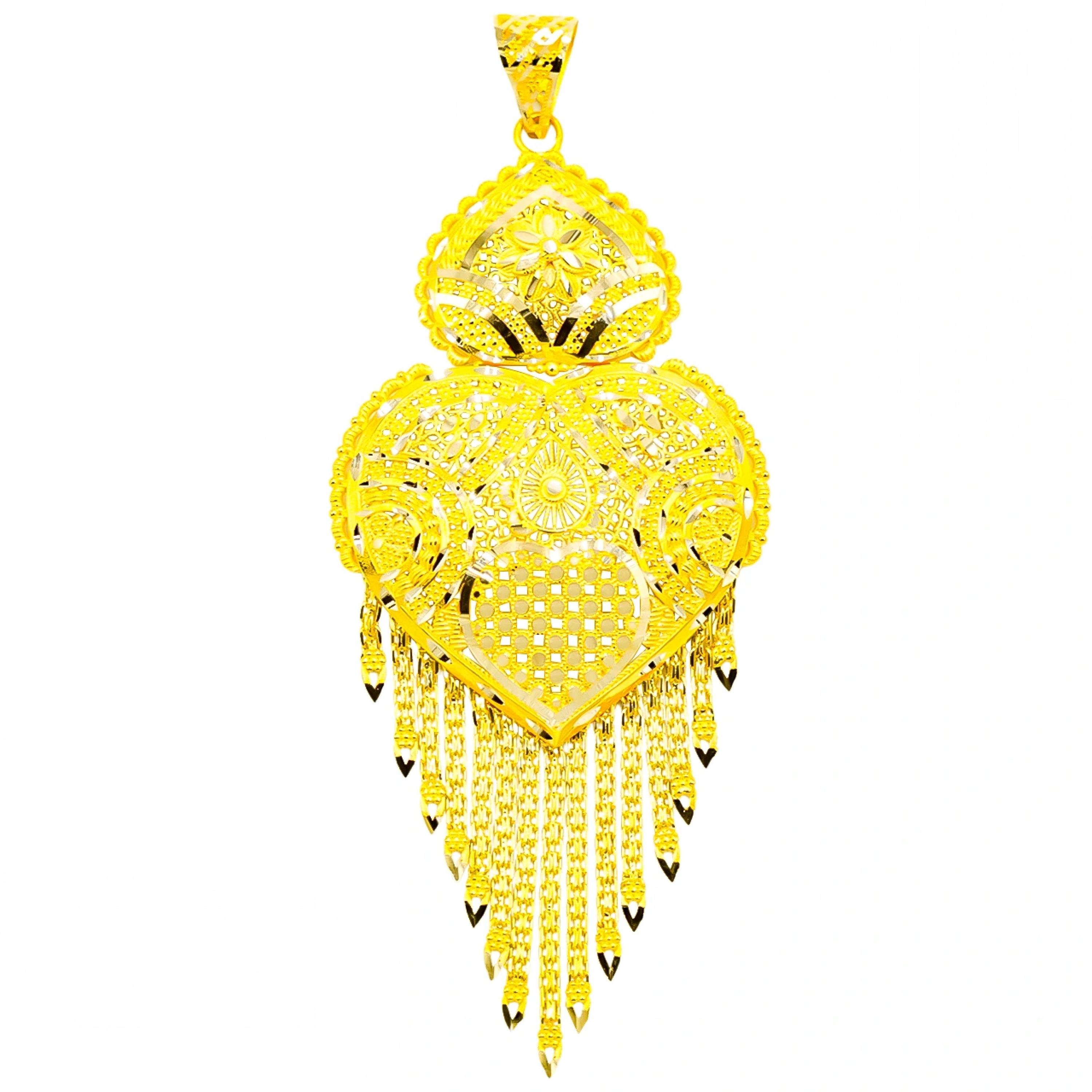 Büyük Hint İşi 14 Ayar Kolye Ucu