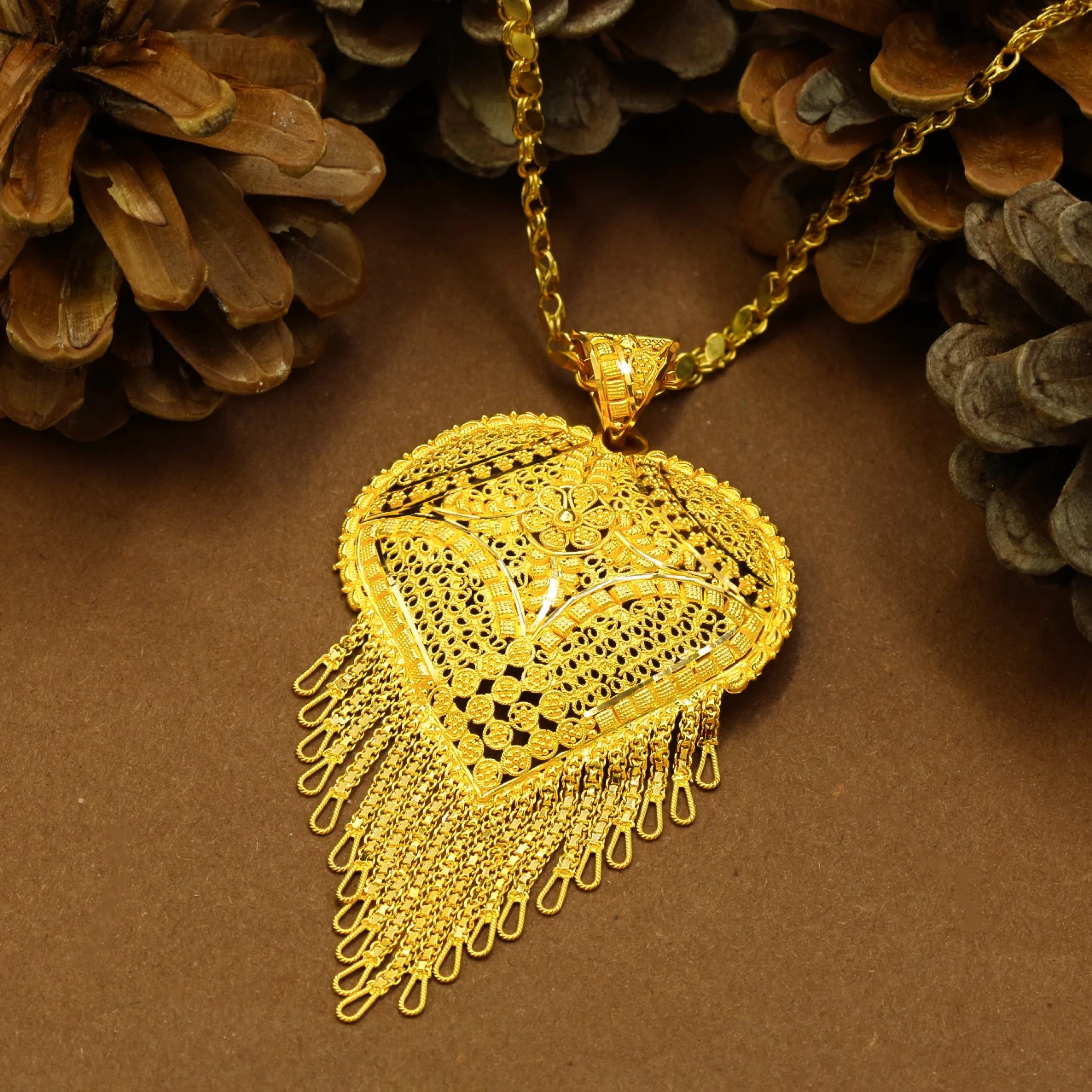 Hint İşi 22 Ayar Kolye Ucu