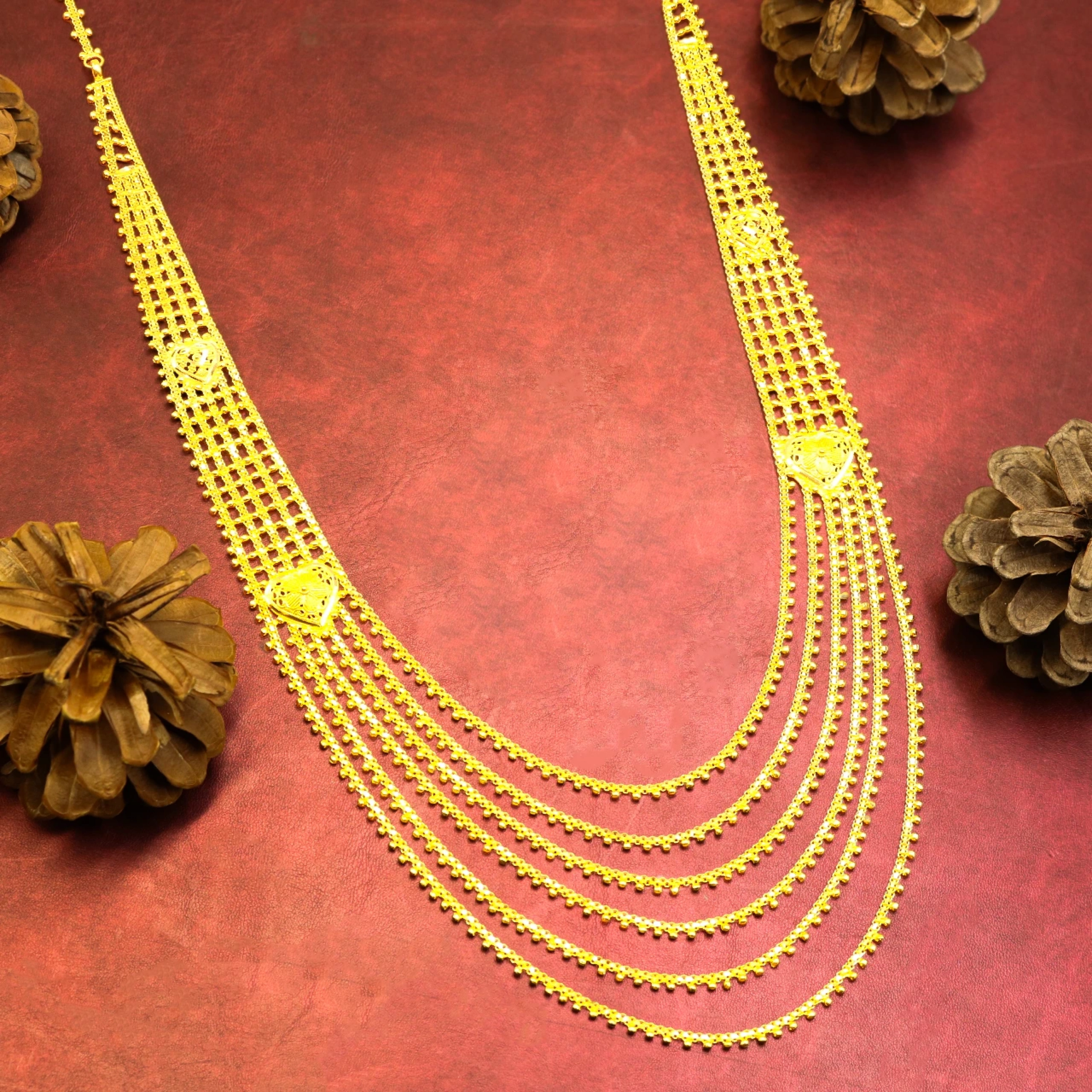 Hint işi Akıtma 22 Ayar Altın Gerdanlık