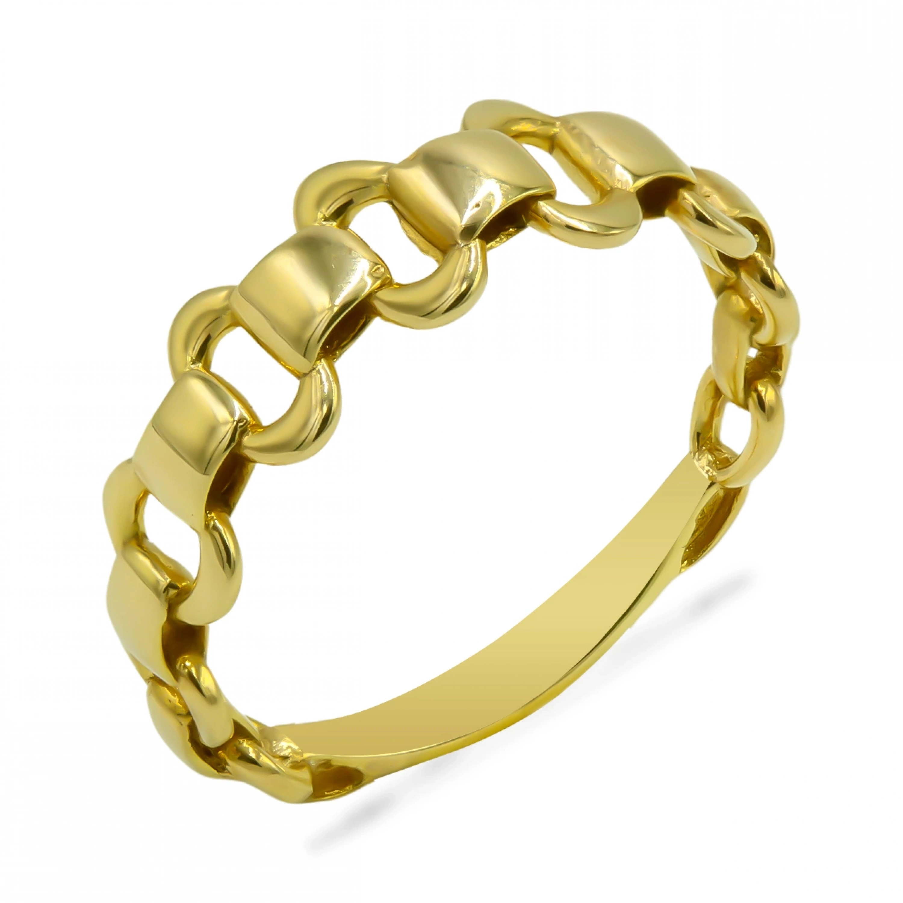 İç İçe Geçme 8 Ayar Altın Yüzük