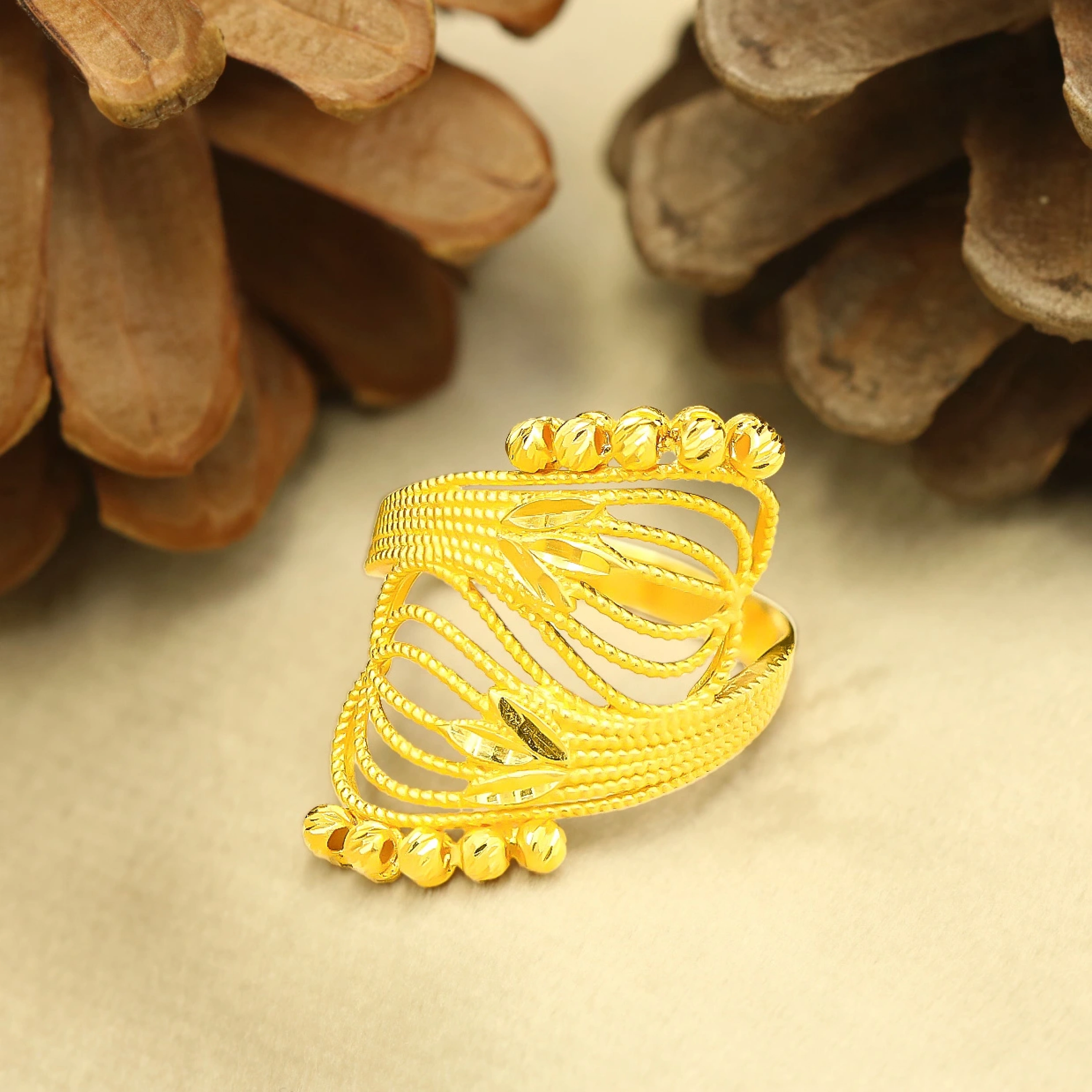 İkiz Tasarım Dorika 22 Ayar Altın Yüzük