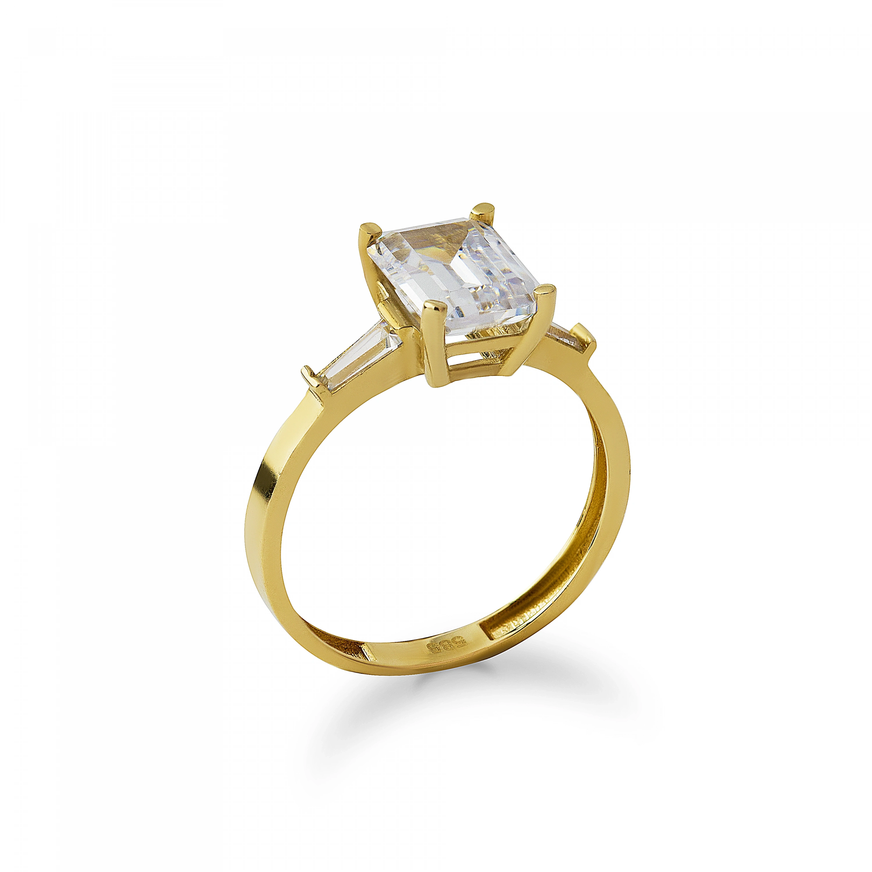 İnce Baget 14 Ayar Altın Yüzük