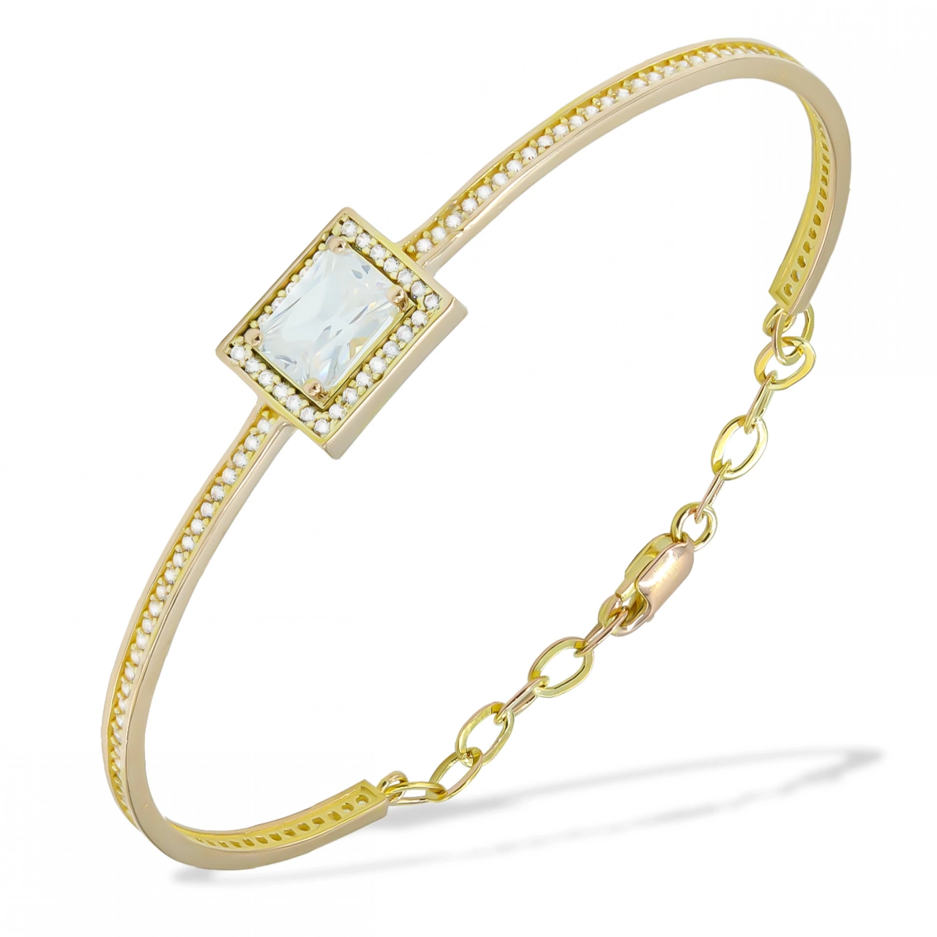 İnce Baget 14 Ayar Kelepçe Bilezik