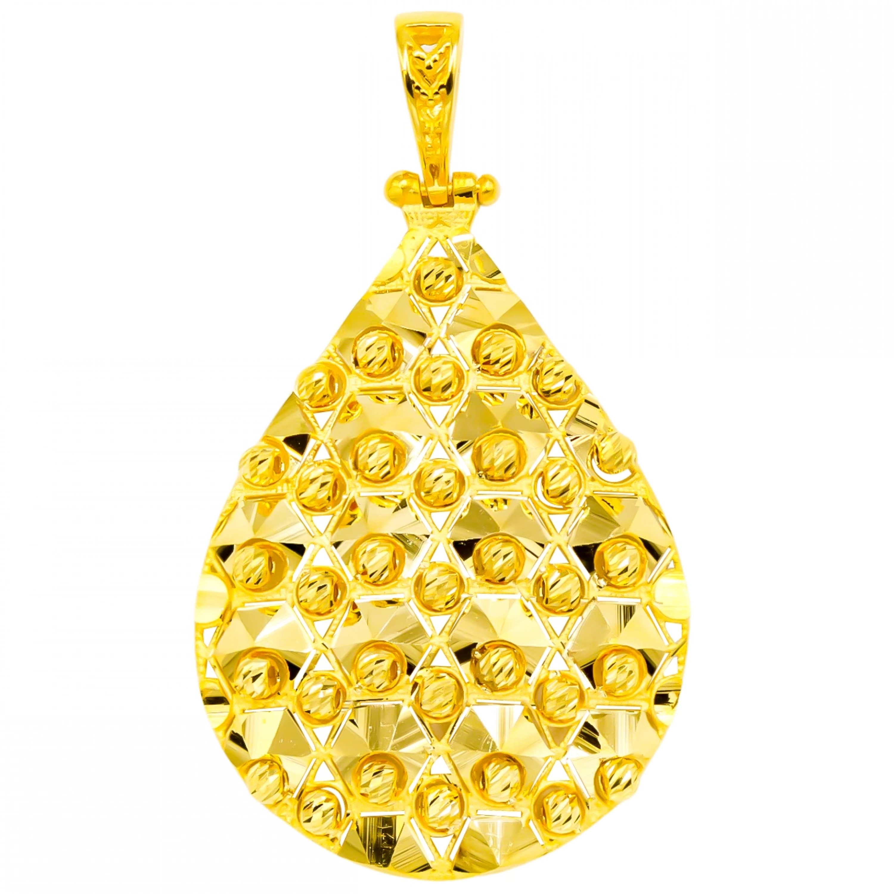 Işıltılı Dorika 22 Ayar Altın Kolye Ucu