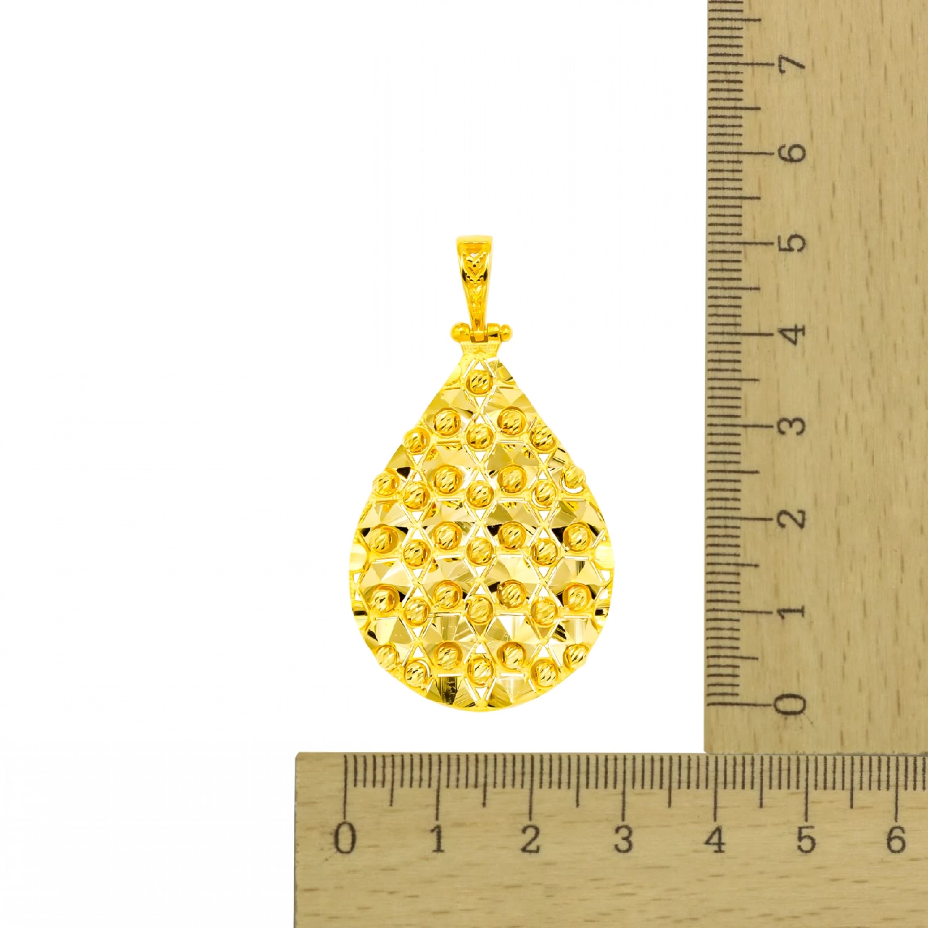 Işıltılı Dorika 22 Ayar Altın Kolye Ucu