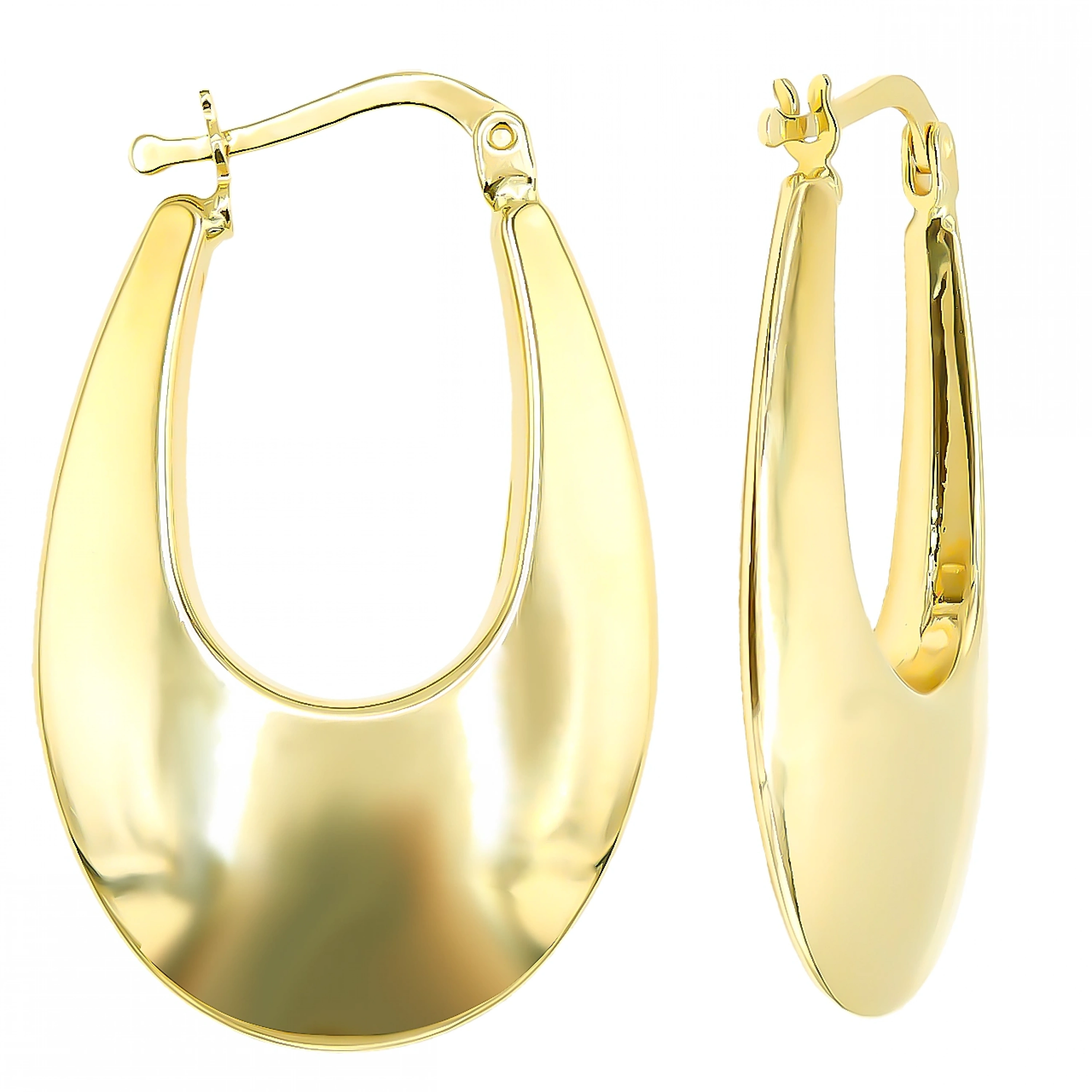 Bombeli Sepet 14 Ayar Halka Altın Küpe