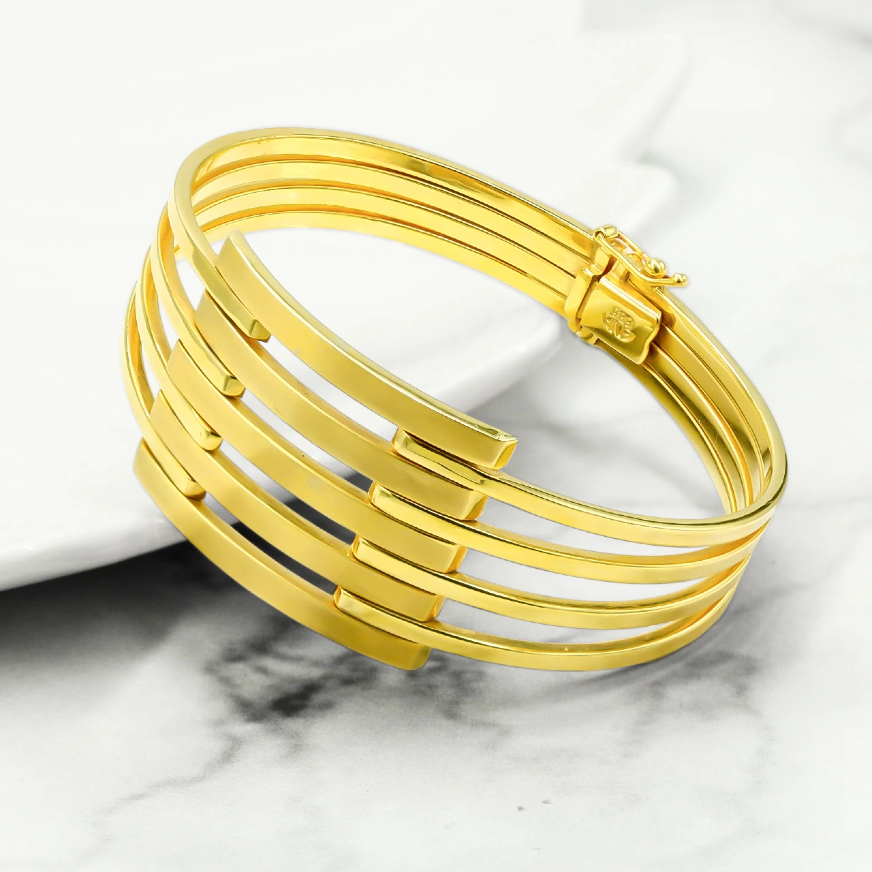 Kaburga 14 Ayar Kelepçe Bilezik