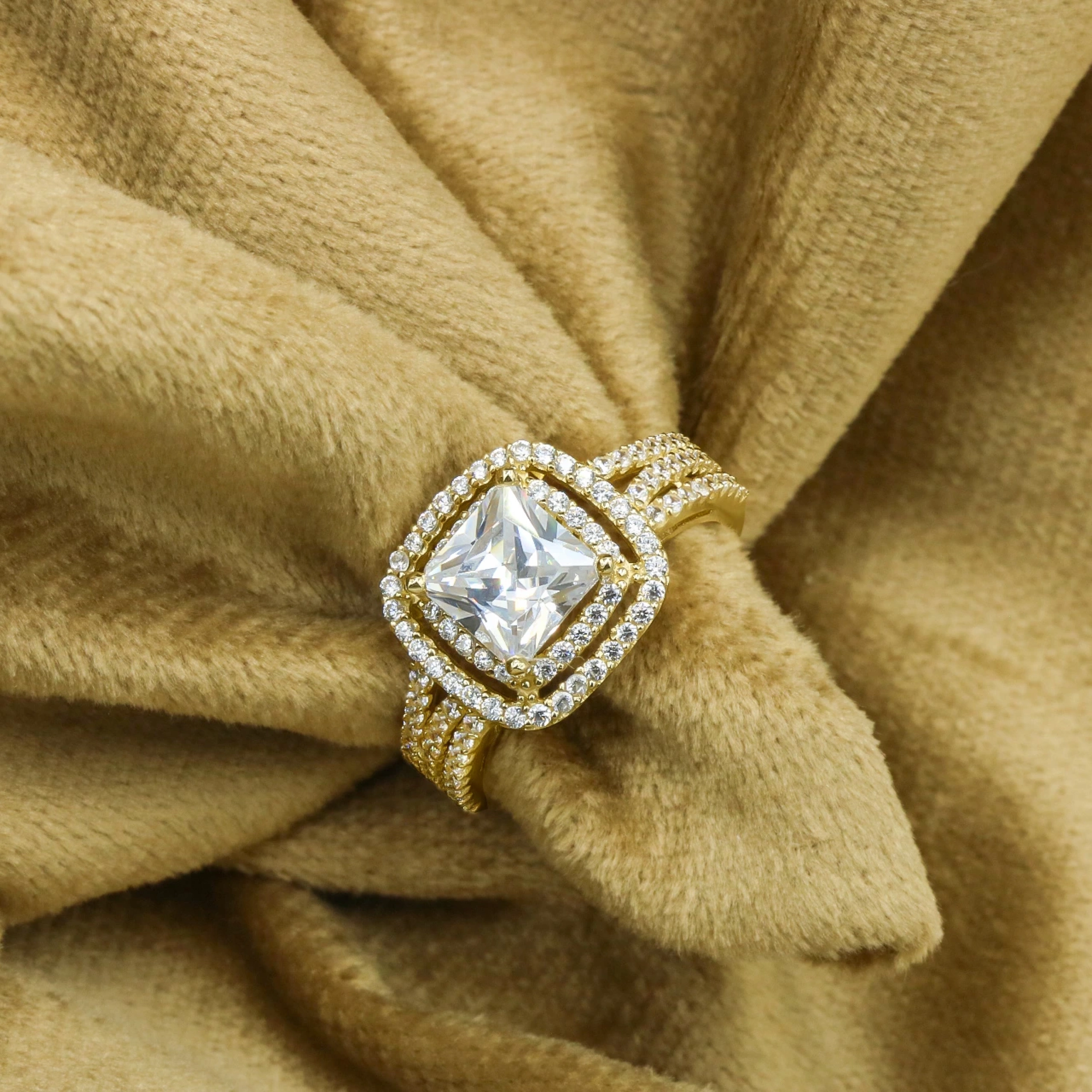 Kalın 14 Ayar Altın Baget Yüzük