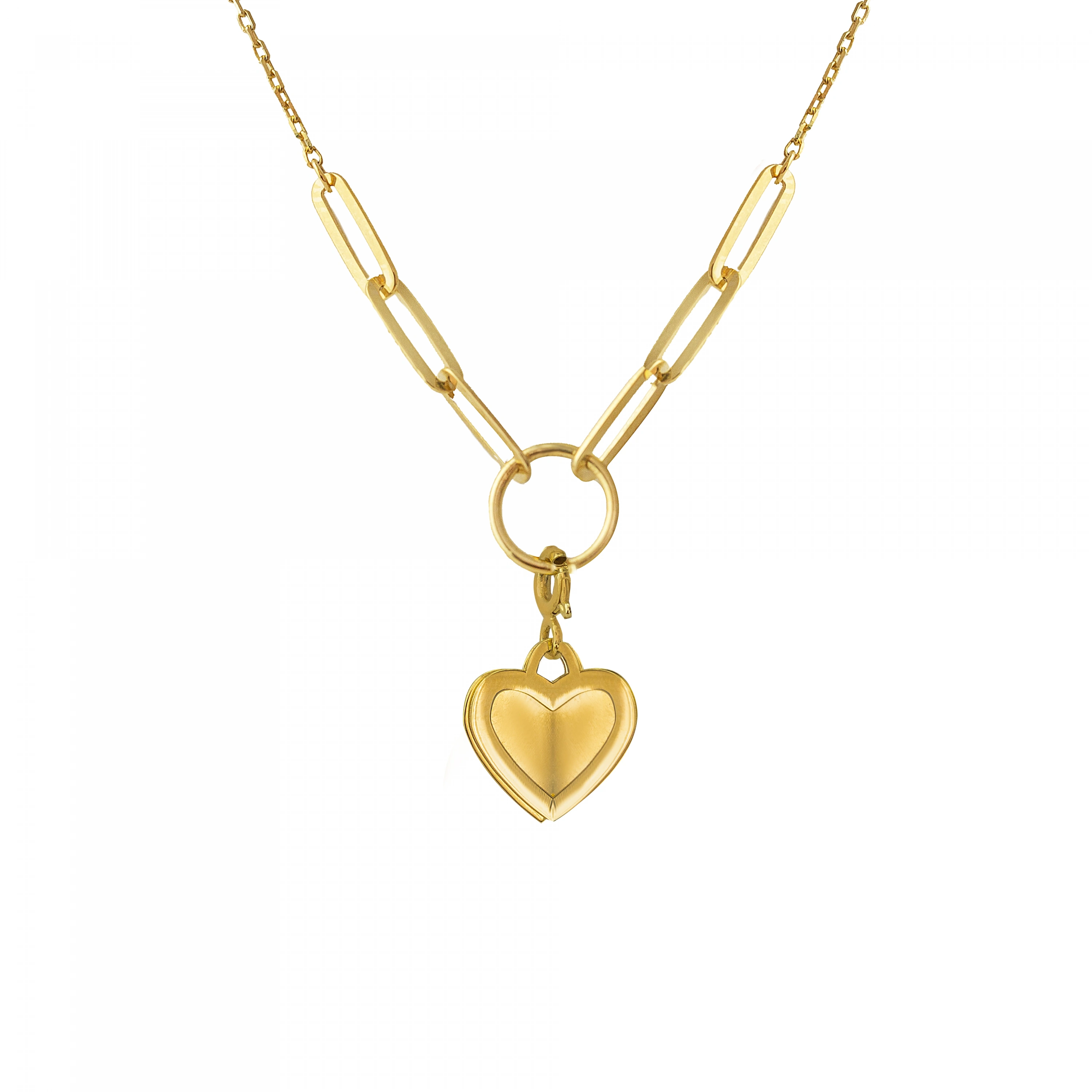 Kalp Model 14 Ayar Altın Kolye