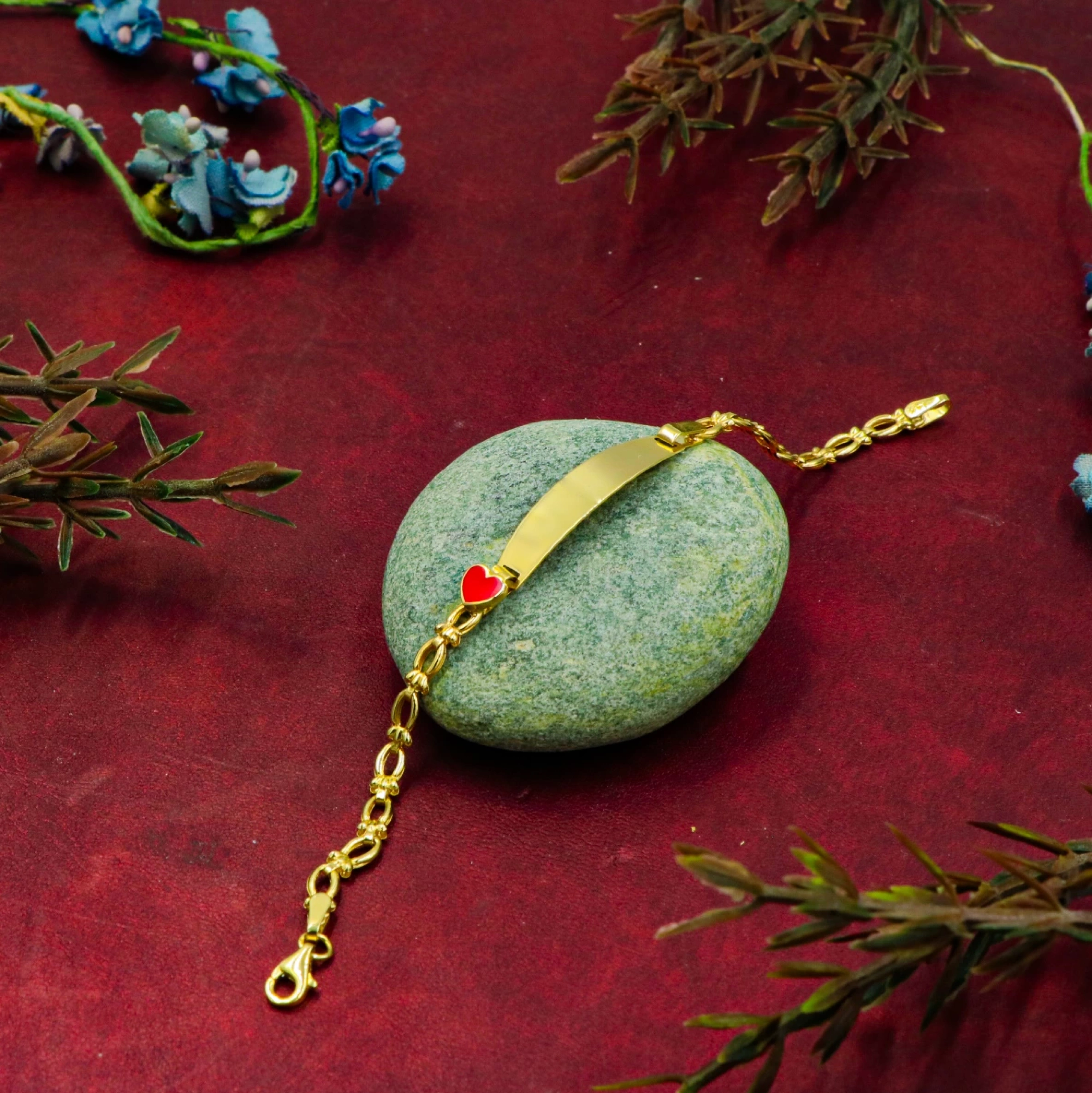 Kalpli 14 Ayar Altın Çocuk Künyesi