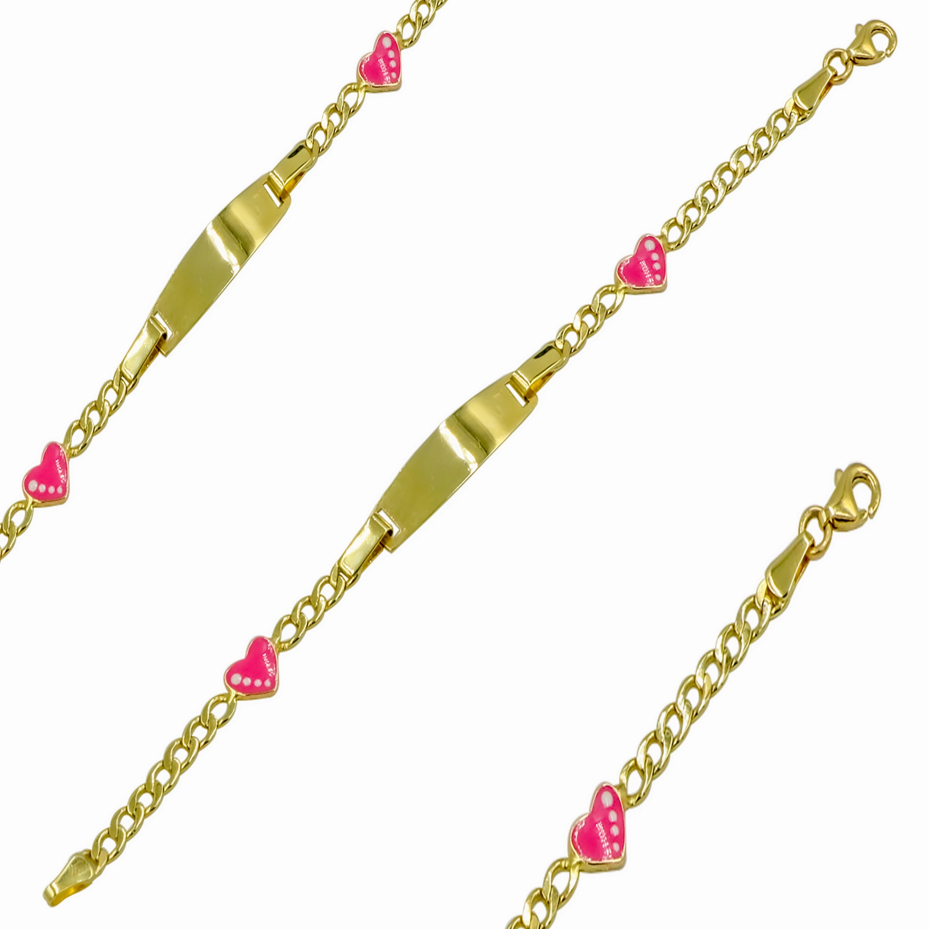 Kalpli 14 Ayar Altın Çocuk Künyesi