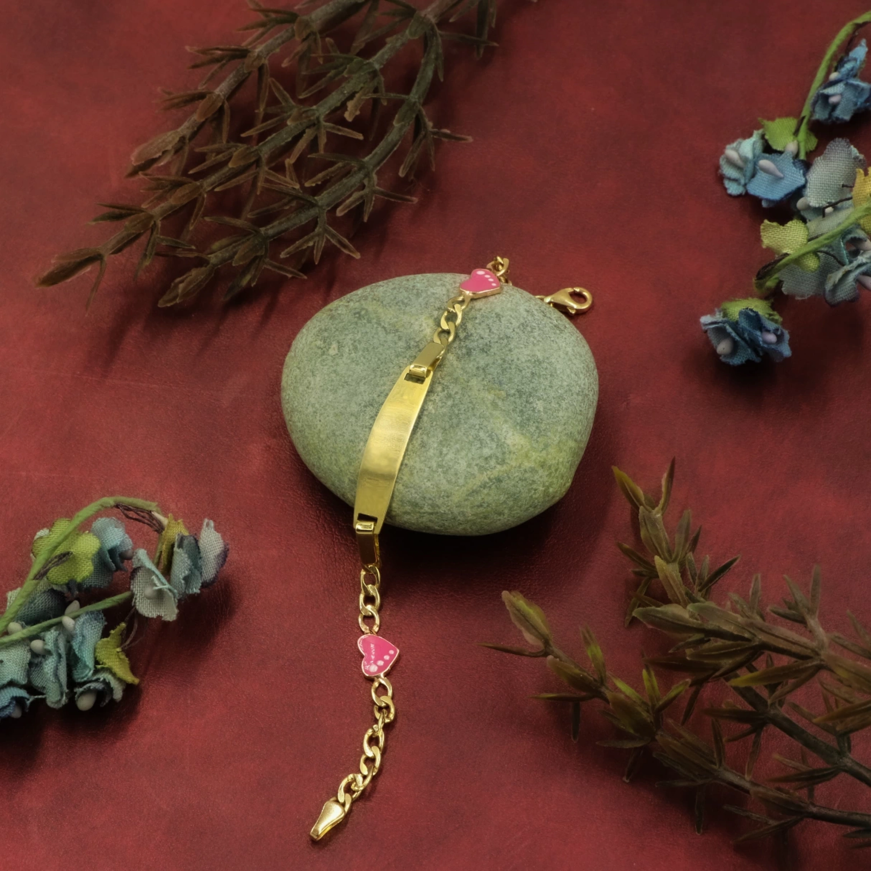 Kalpli 14 Ayar Altın Çocuk Künyesi