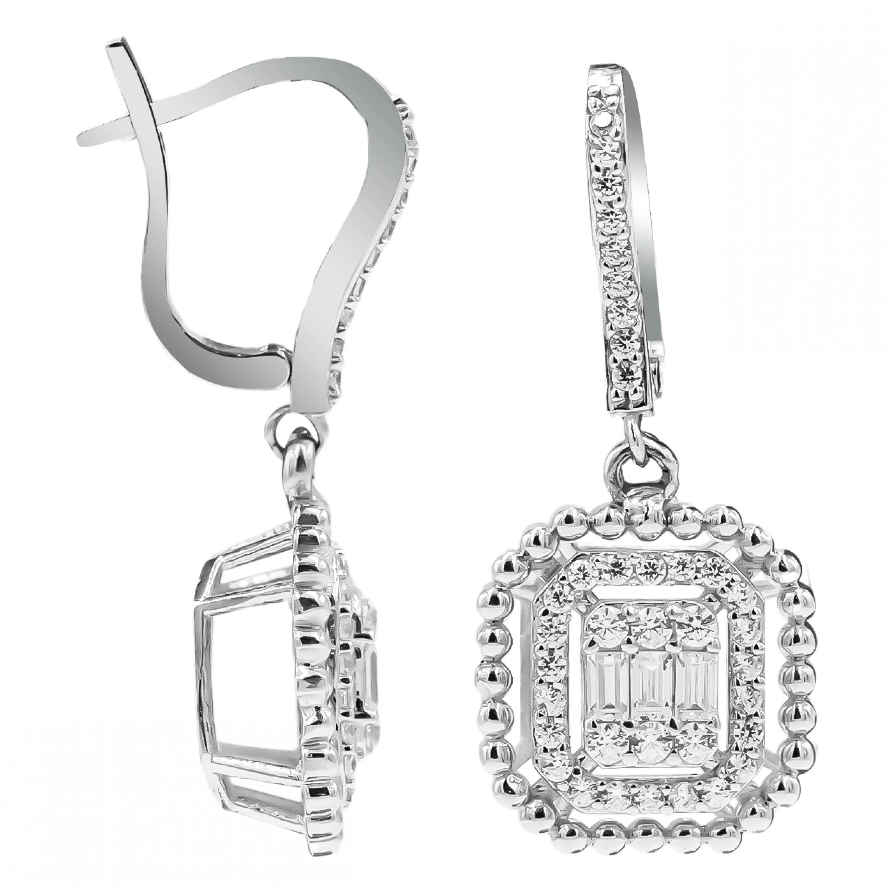 Baget 14 Ayar Sallantılı Altın Küpe