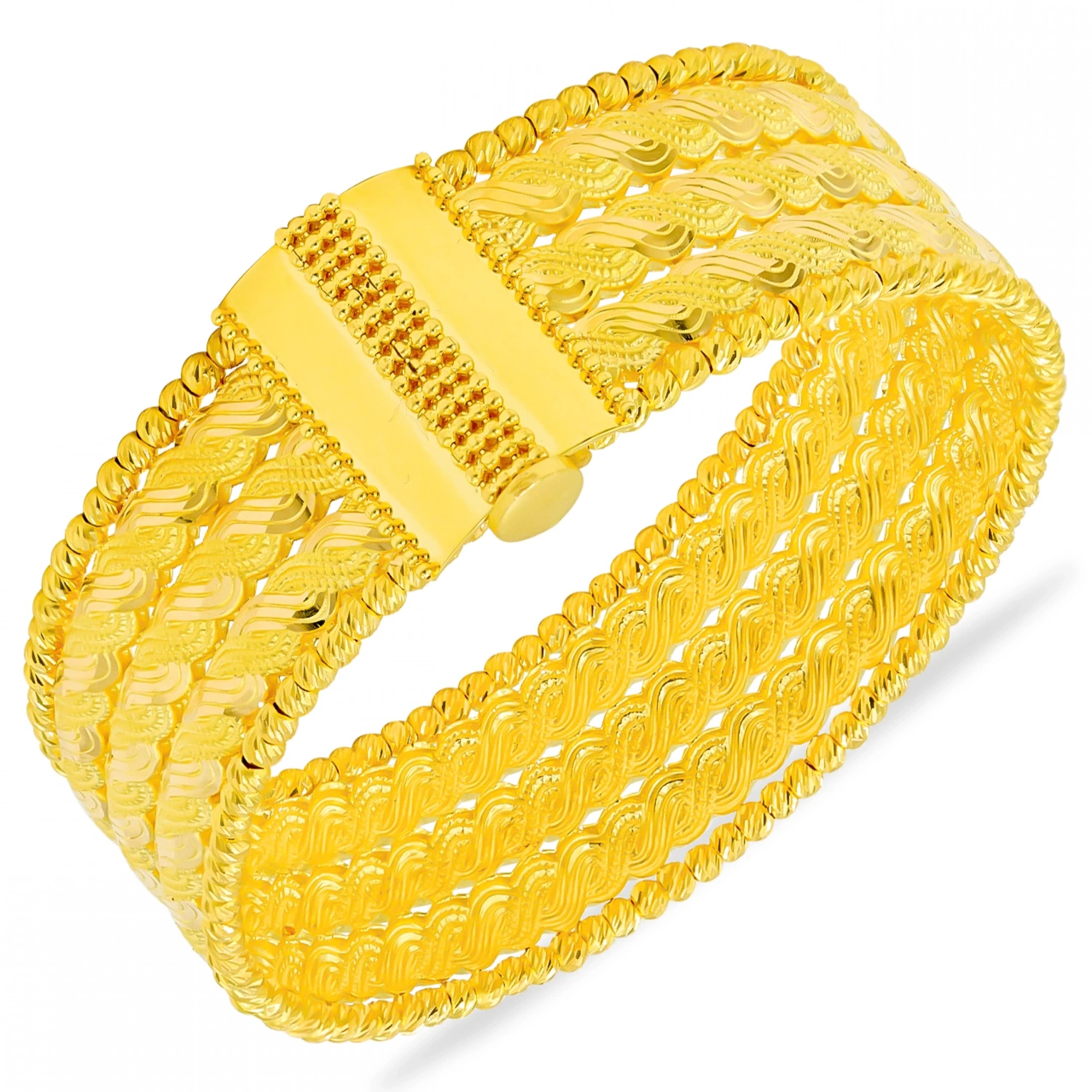 Dorika 22 Ayar Altın Kelepçe Bilezik