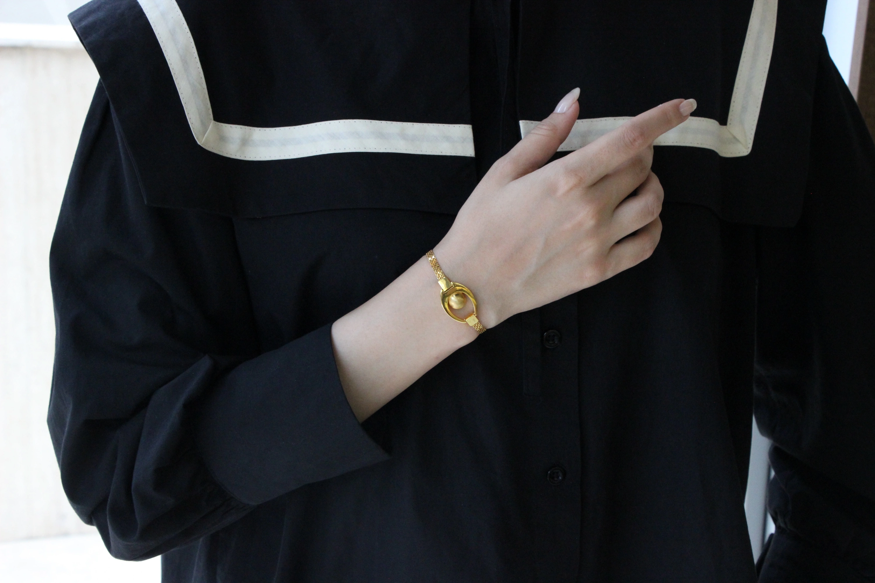 Kemer Tokalı Örgü 14 Ayar Bileklik