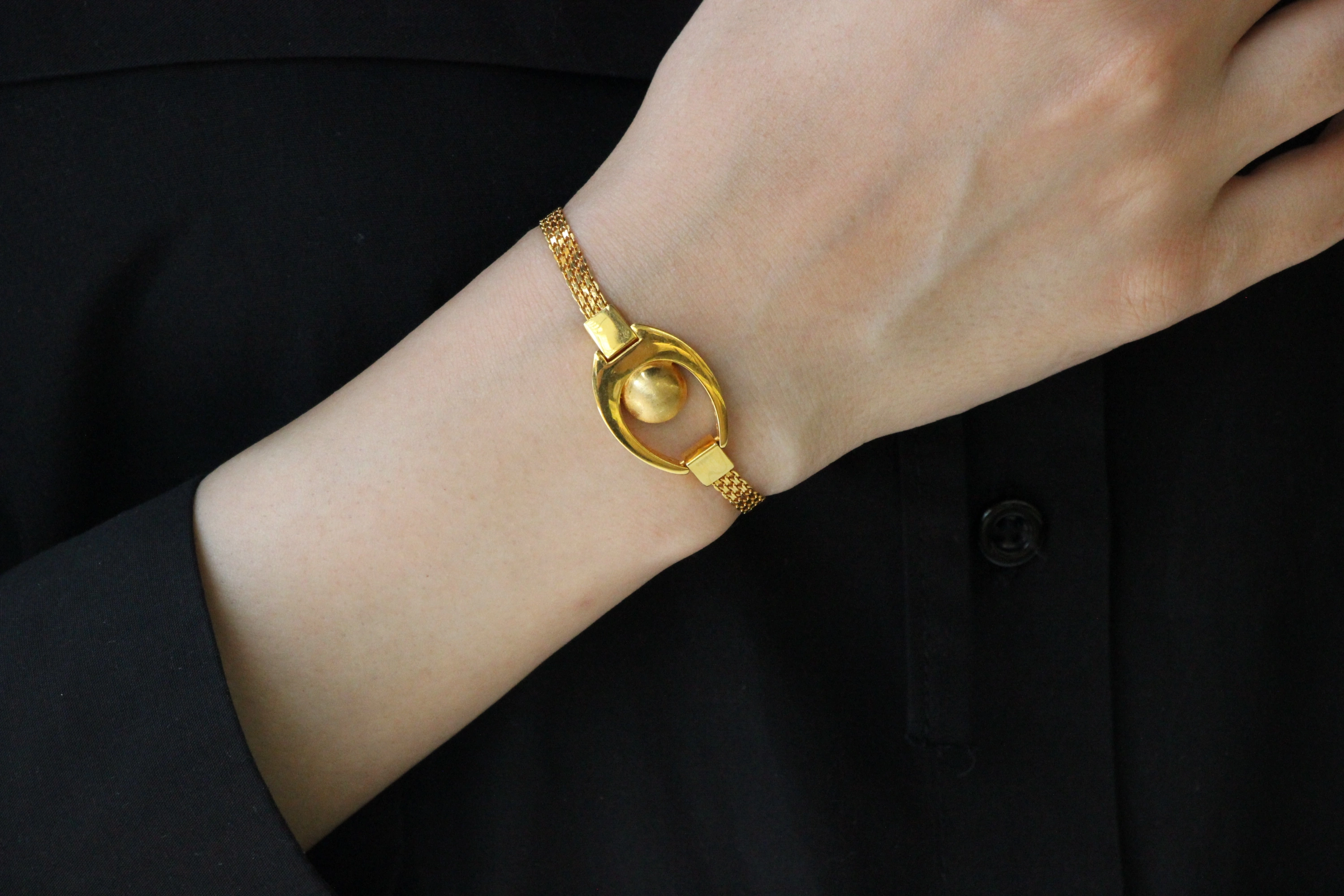 Kemer Tokalı Örgü 14 Ayar Bileklik