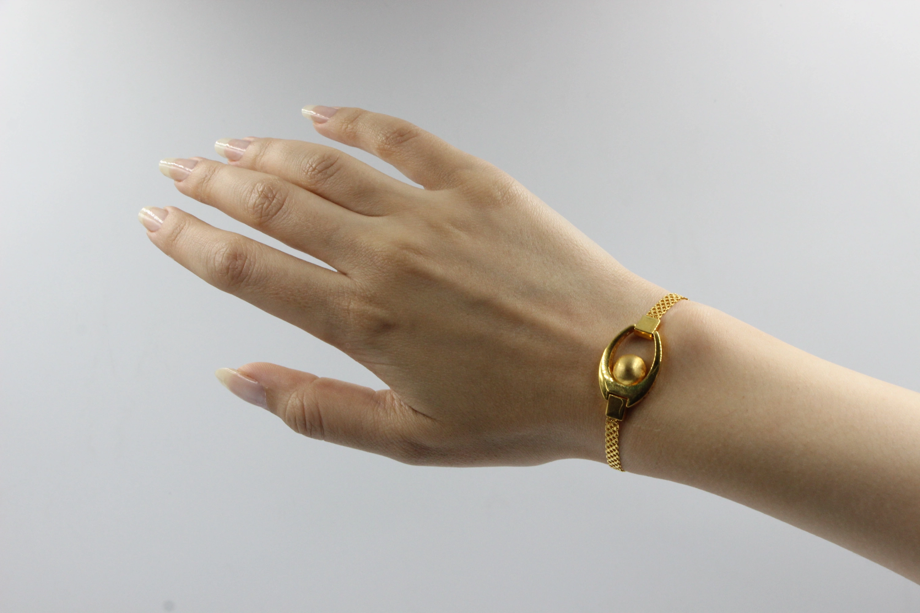 Kemer Tokalı Örgü 14 Ayar Bileklik