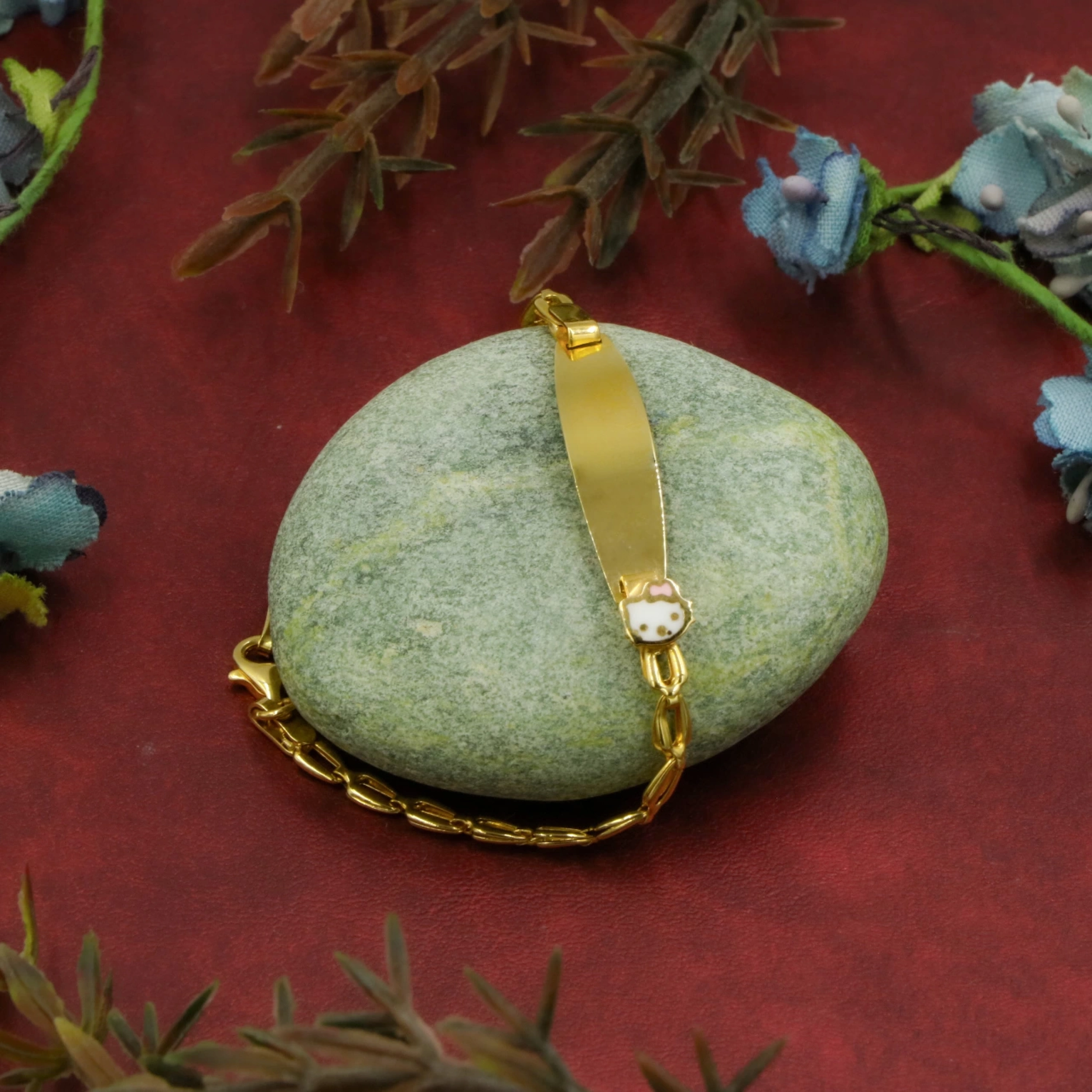 Kitty 14 Ayar Altın Çocuk Künyesi