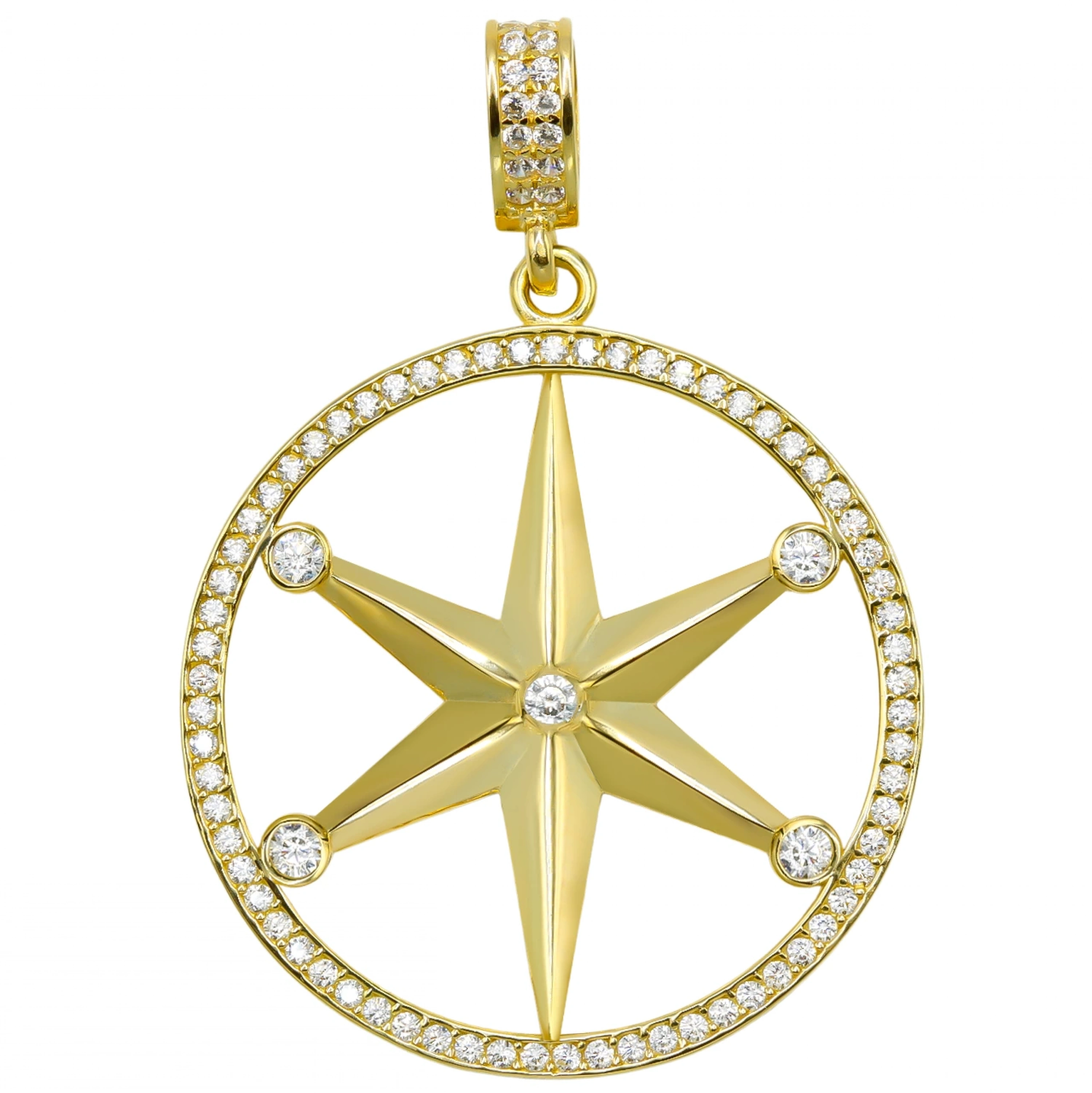 Kutup Yıldızı 8 Ayar Kolye Ucu