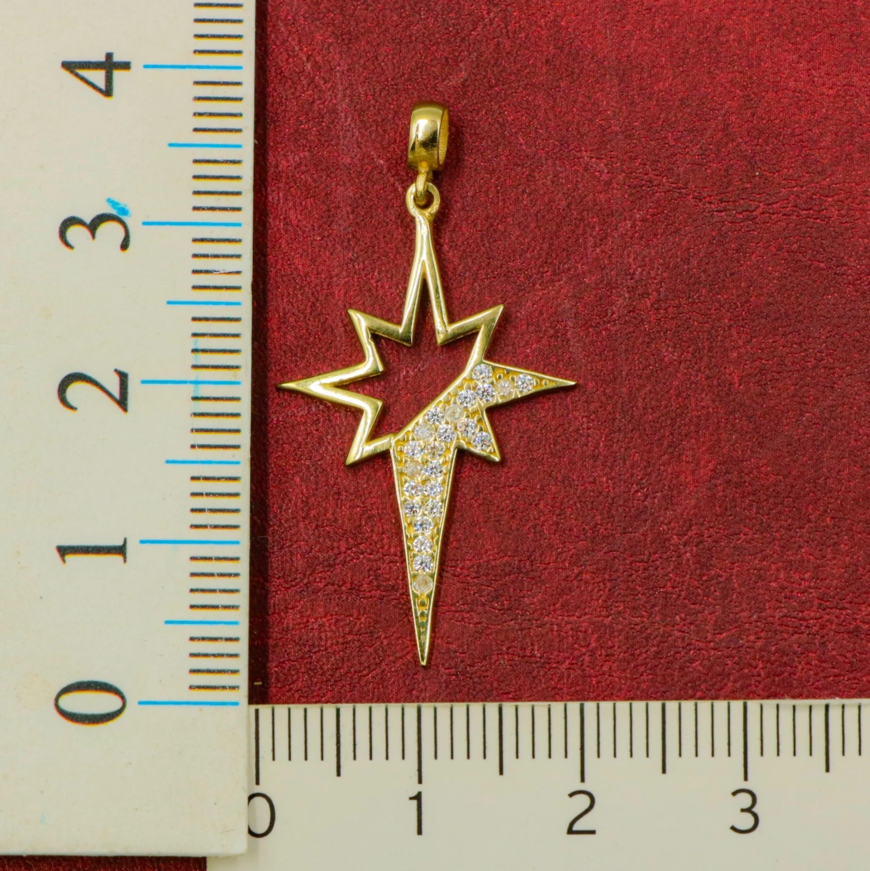 Kuzey Yıldızı 14 Ayar Altın Kolye Ucu