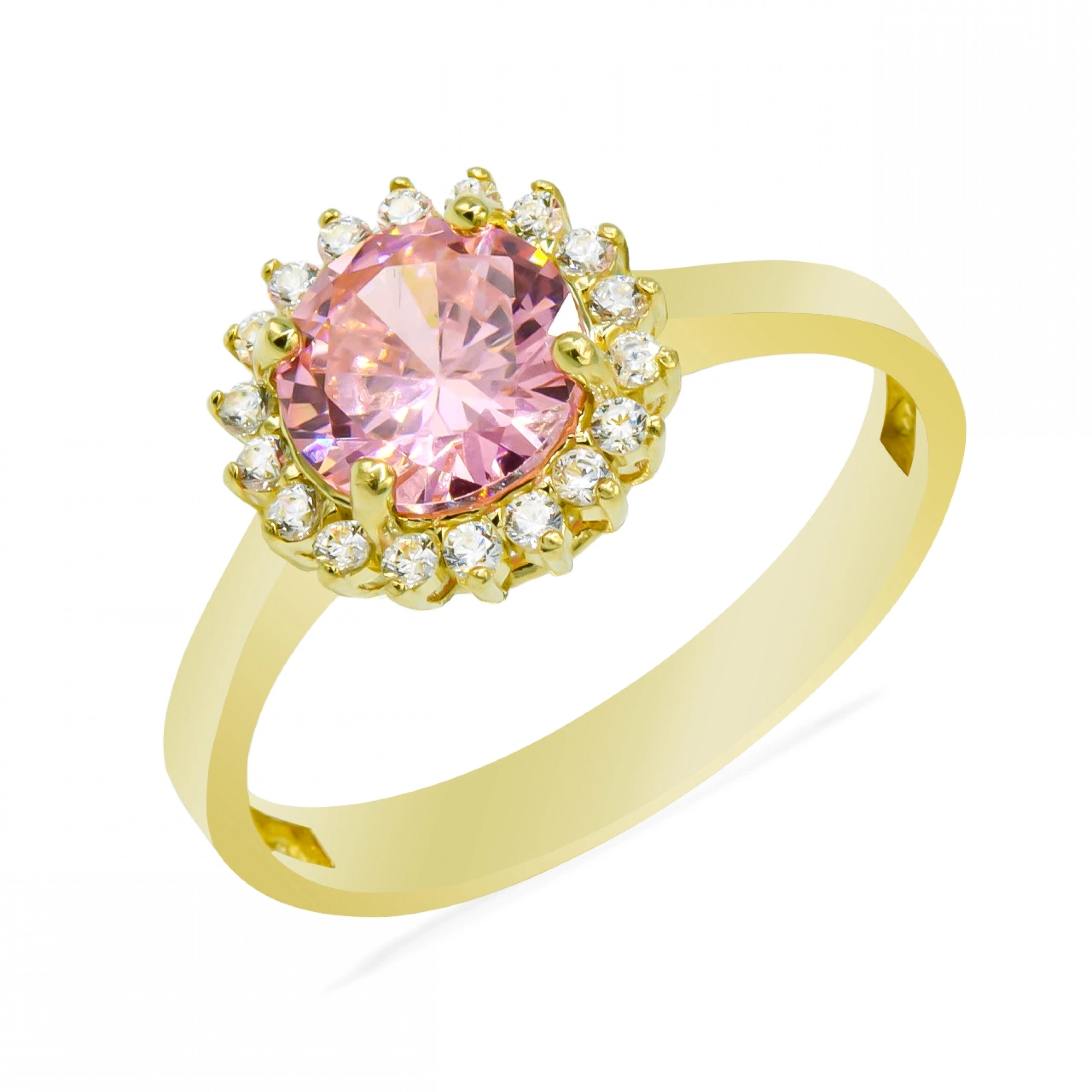 Lotuslu 14 Ayar Altın Yüzük