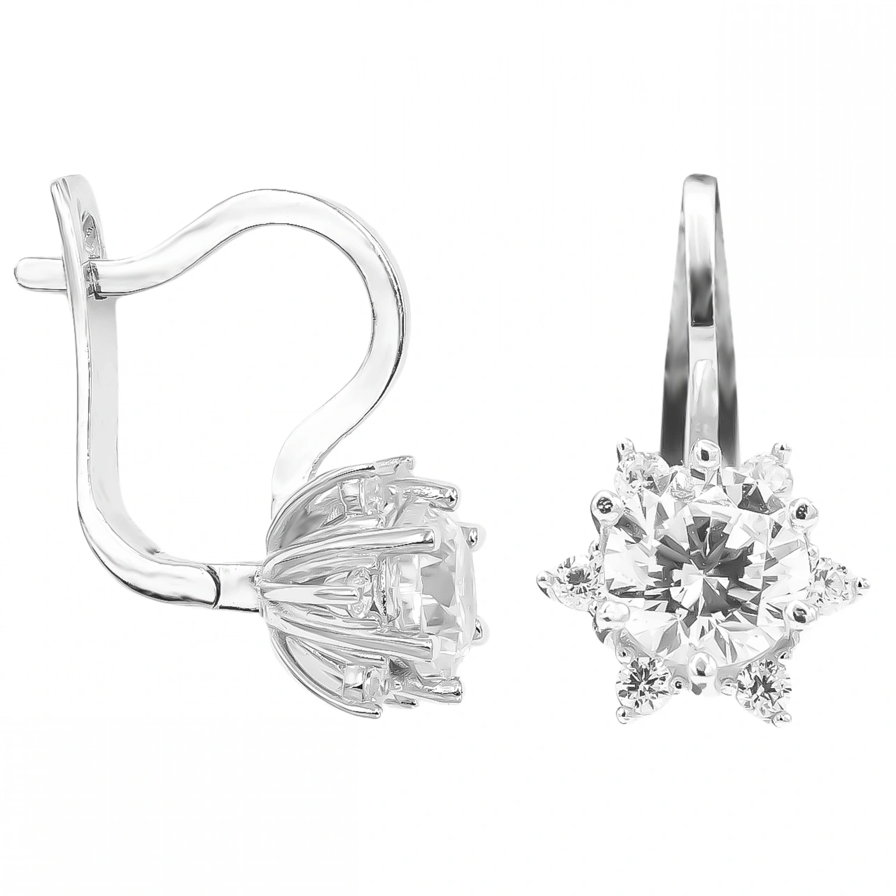 Lotus 14 Ayar Altın Küpe