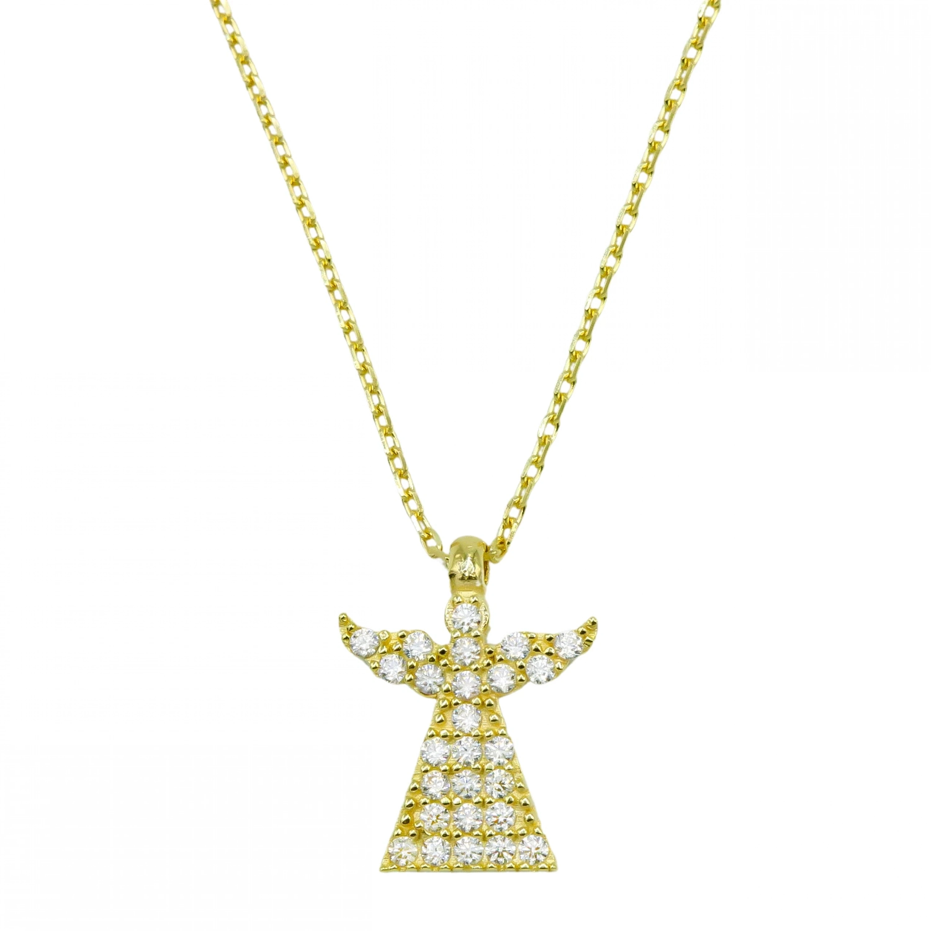 Melek 8 Ayar Altın Kolye