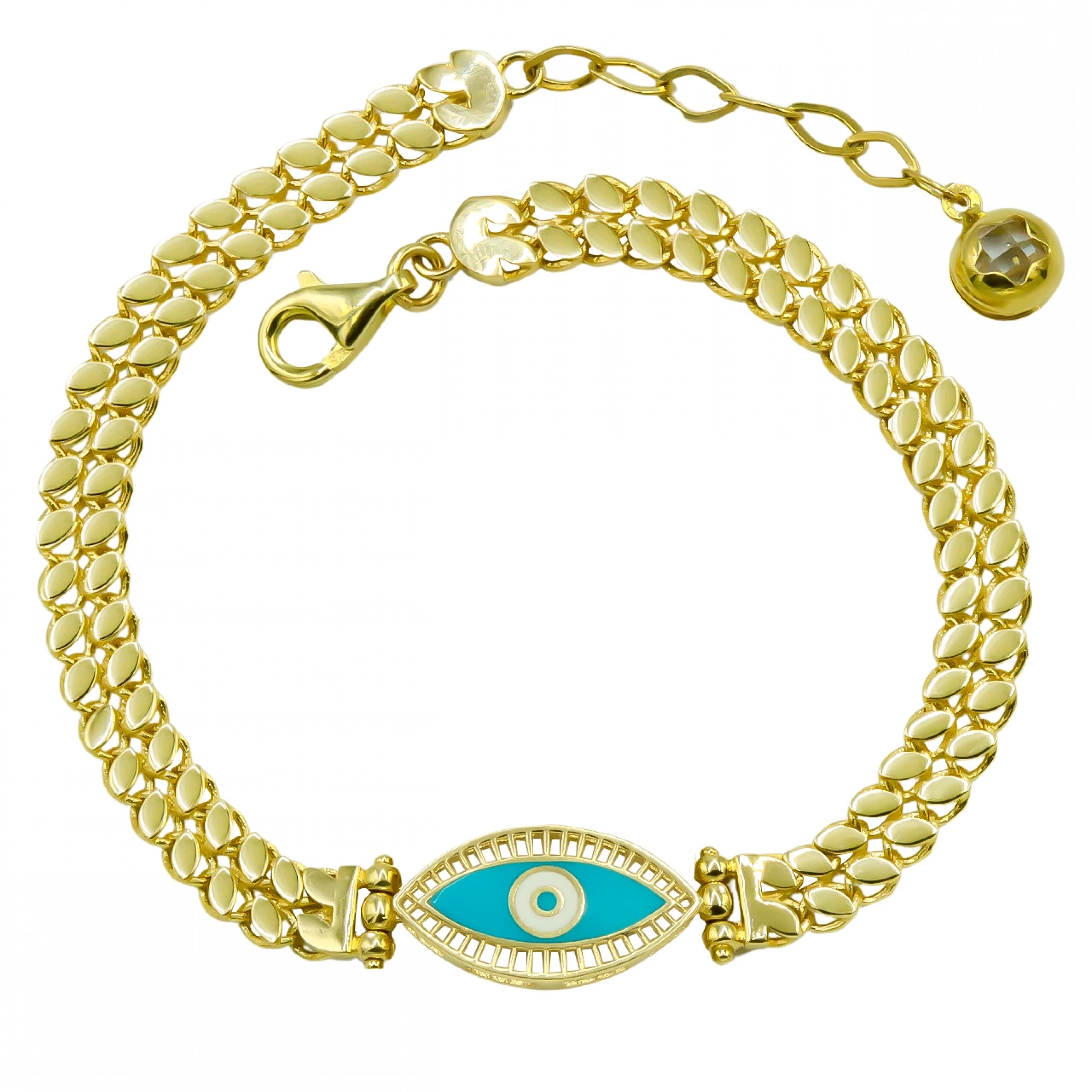 Mineli 14 Ayar Altın Bileklik