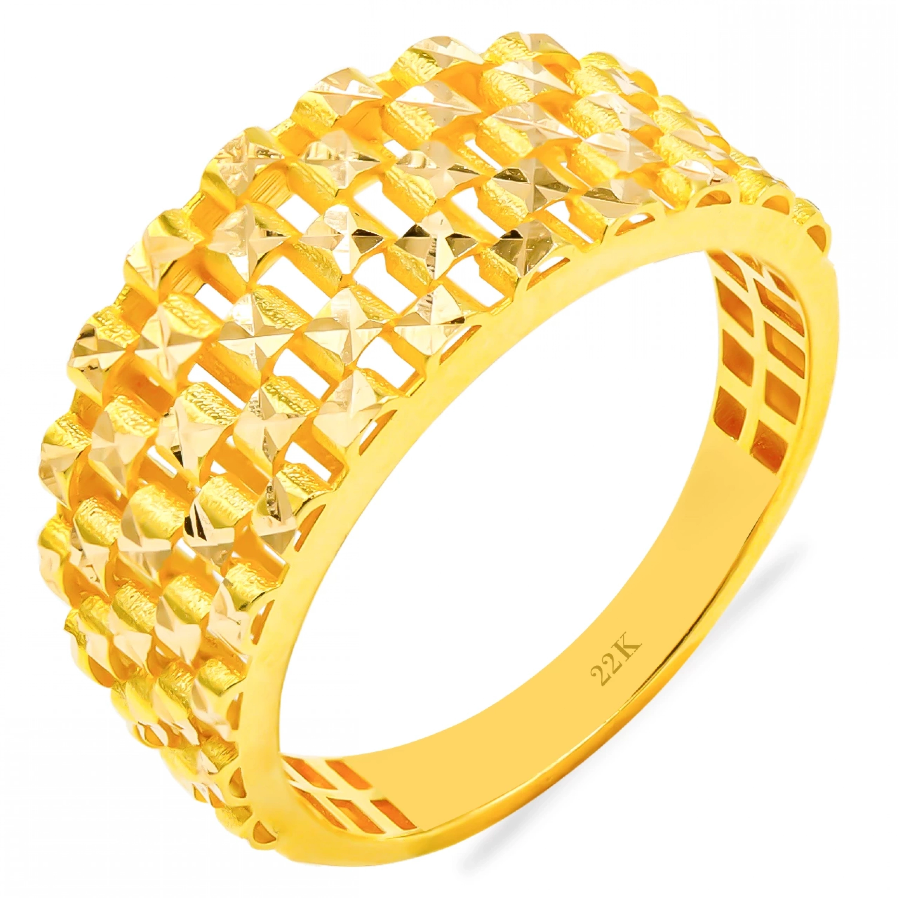 Modern Tasarım 22 Ayar Altın Yüzük